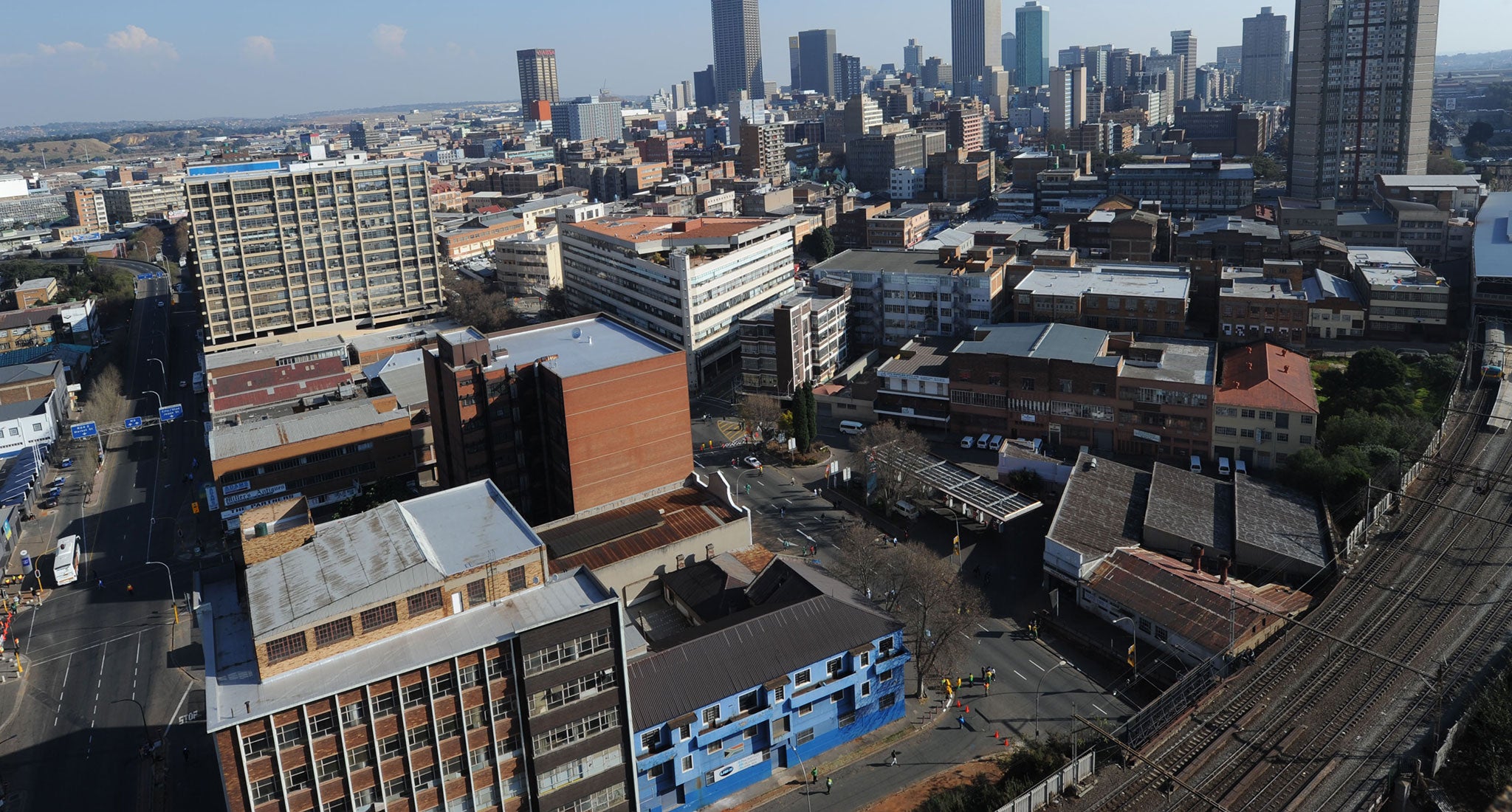 The Johannesburg skyline