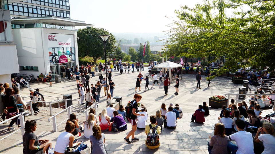 Students at Sheffield Hallam University