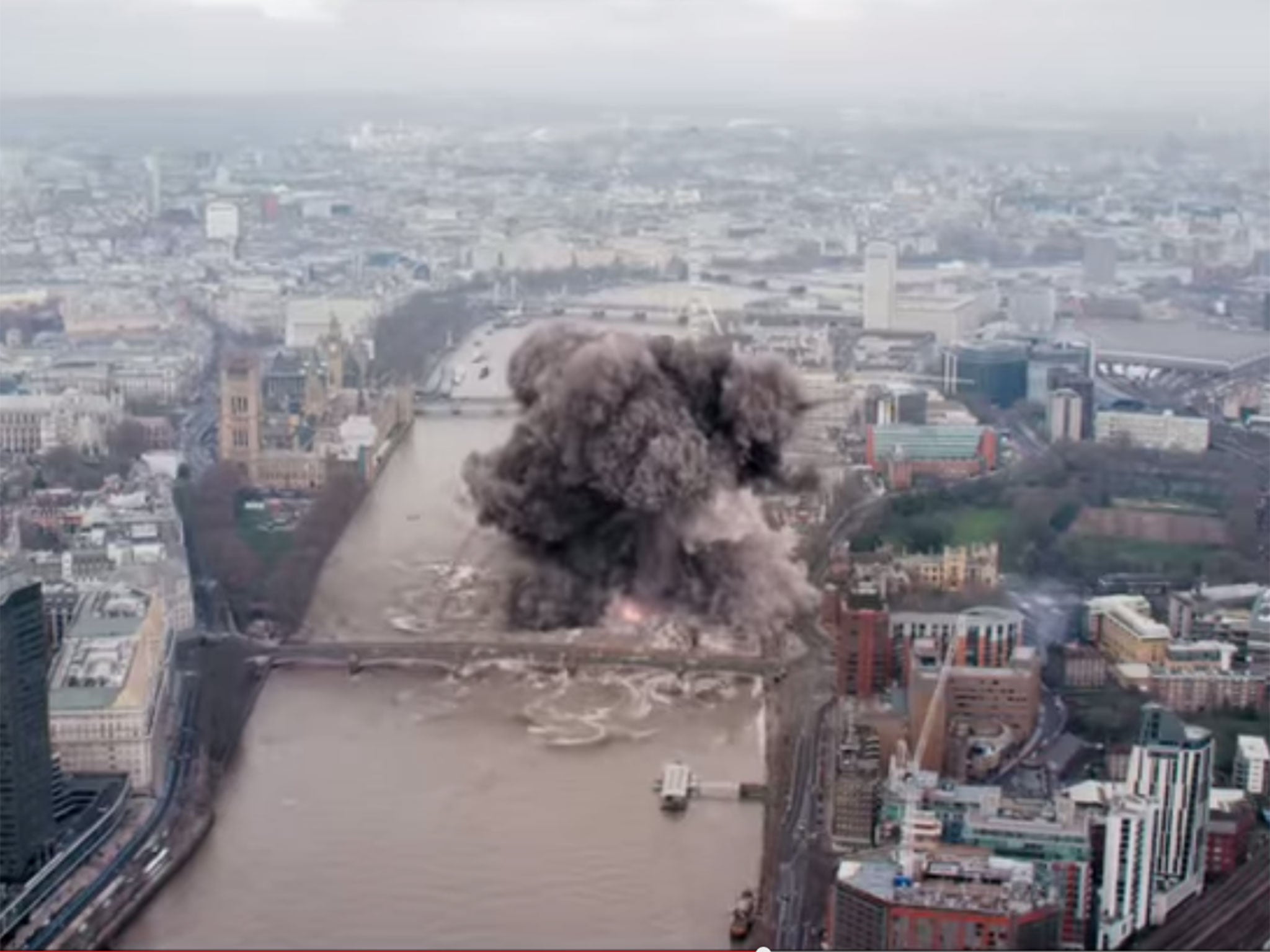 Chelsea Bridge explodes as London comes under attack