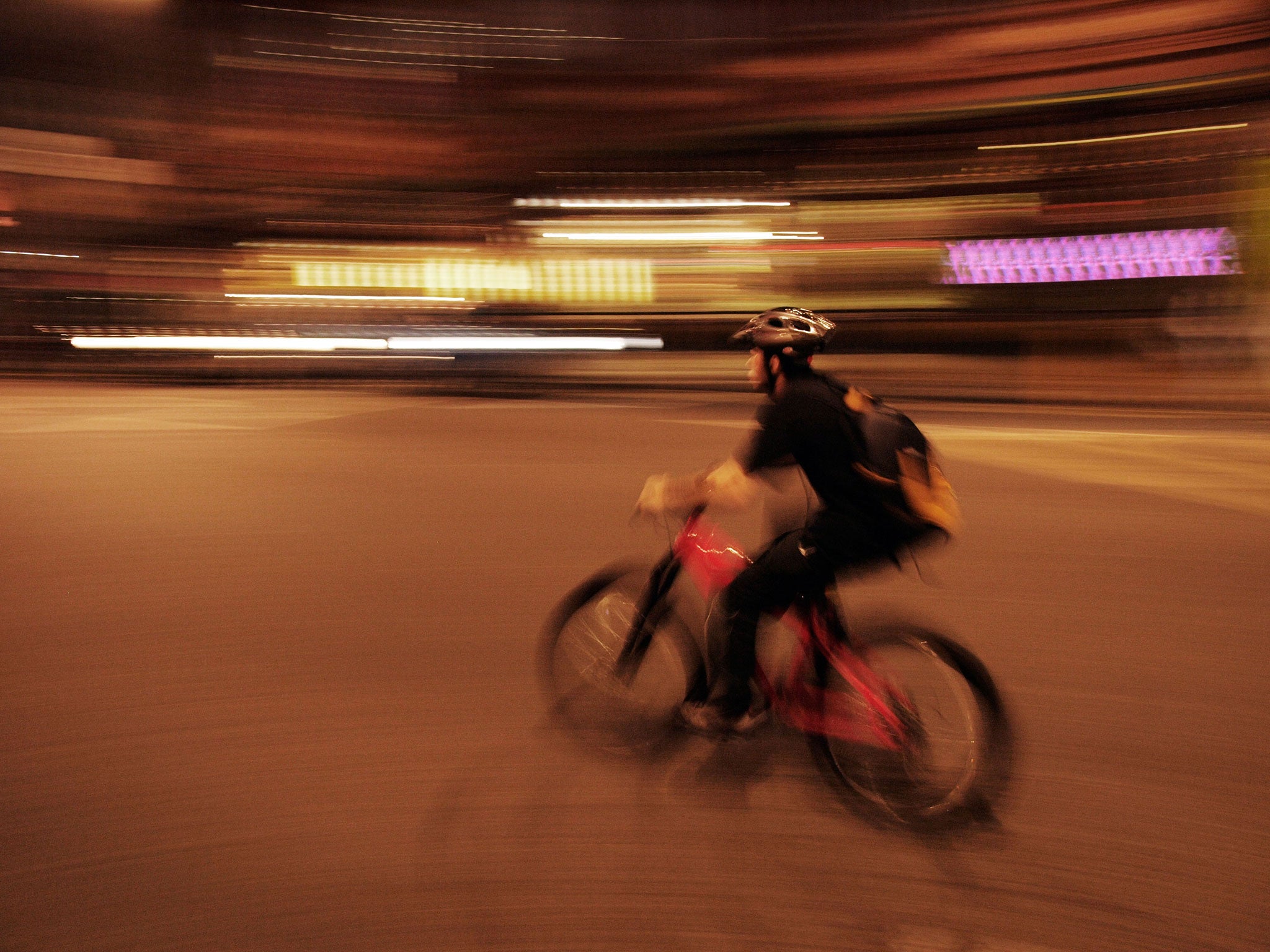 Pedal power: a bike courier in London