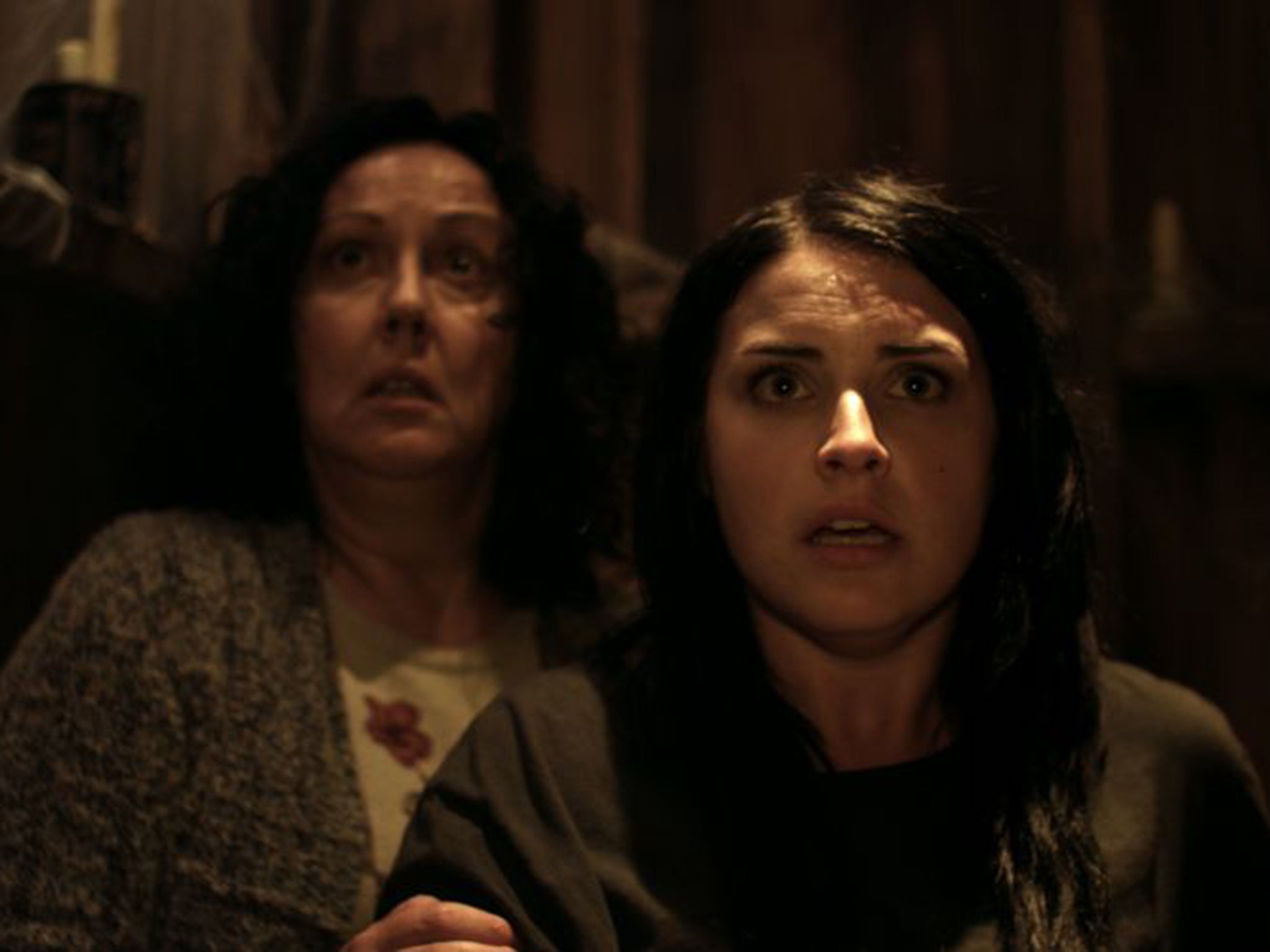 Rima Te Wiata and Morgana O’Reilly in ‘Housebound’