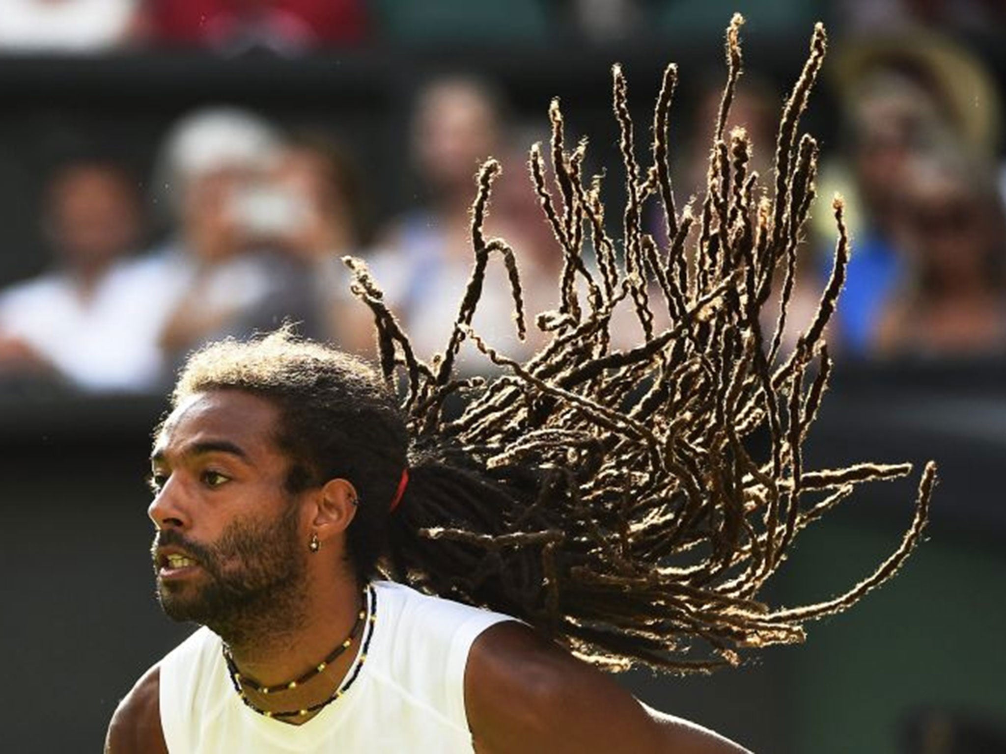 Dustin Brown of Germany in action against Rafael Nadal (Image: EPA)