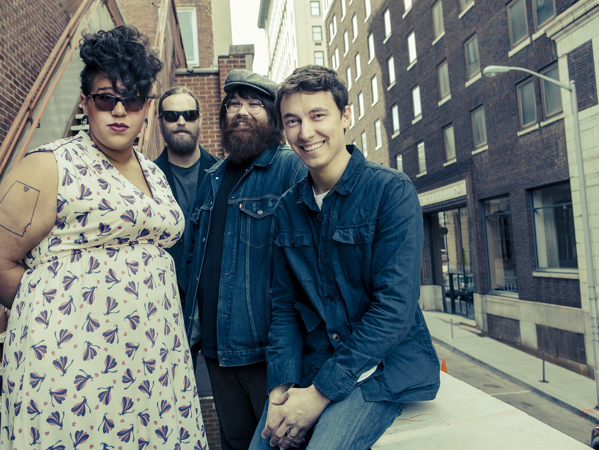 Alabama Shakes posing for their new album, Sound and Colour