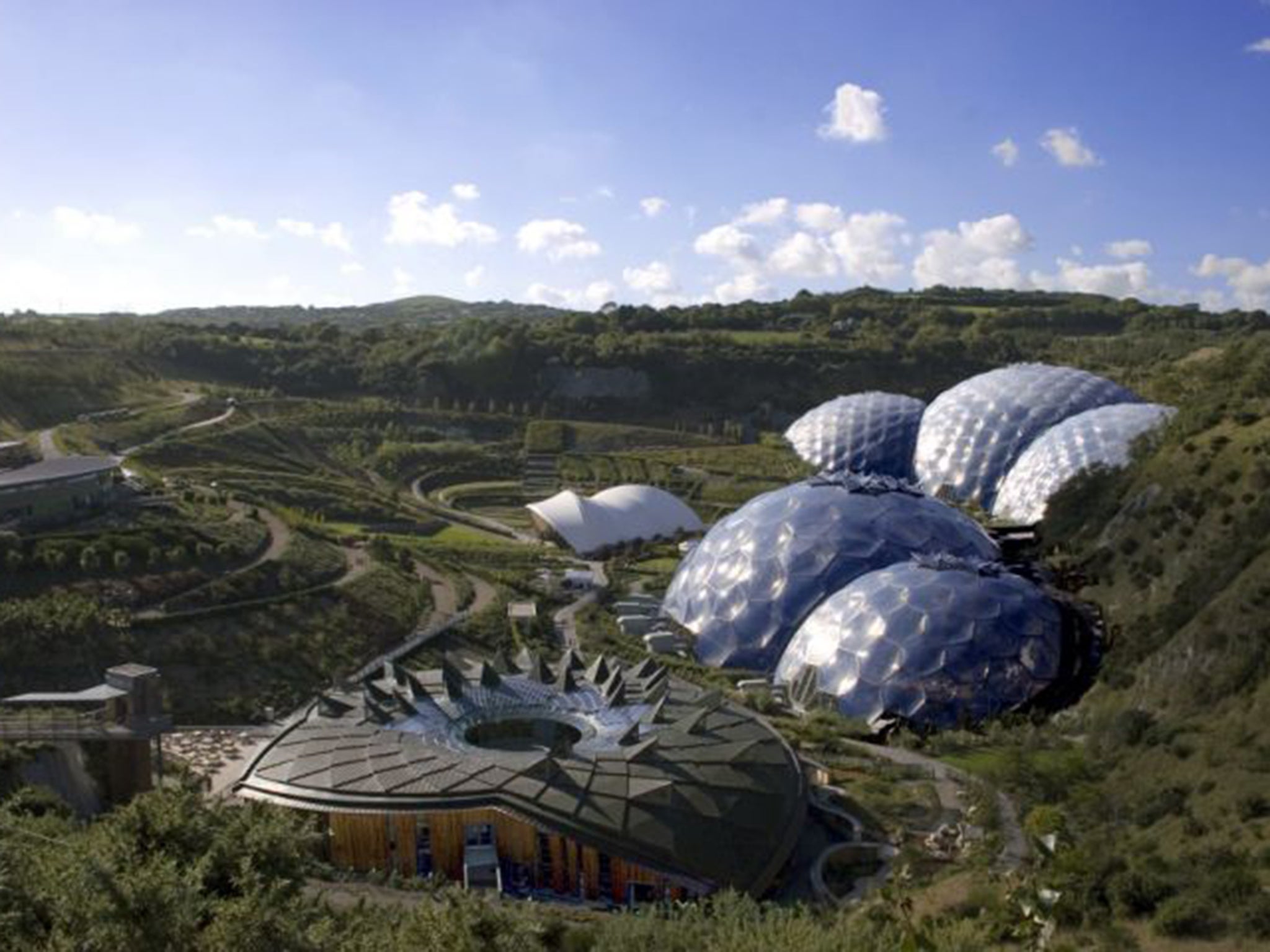 The Eden Project was created by Sir Tim Smit and opened in 2001