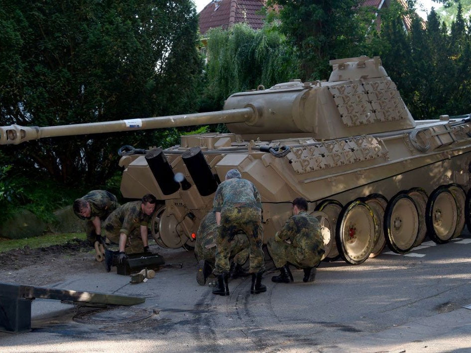 The 1943 Nazi tank was discovered in the basement of a house in the suburbs of Kiel