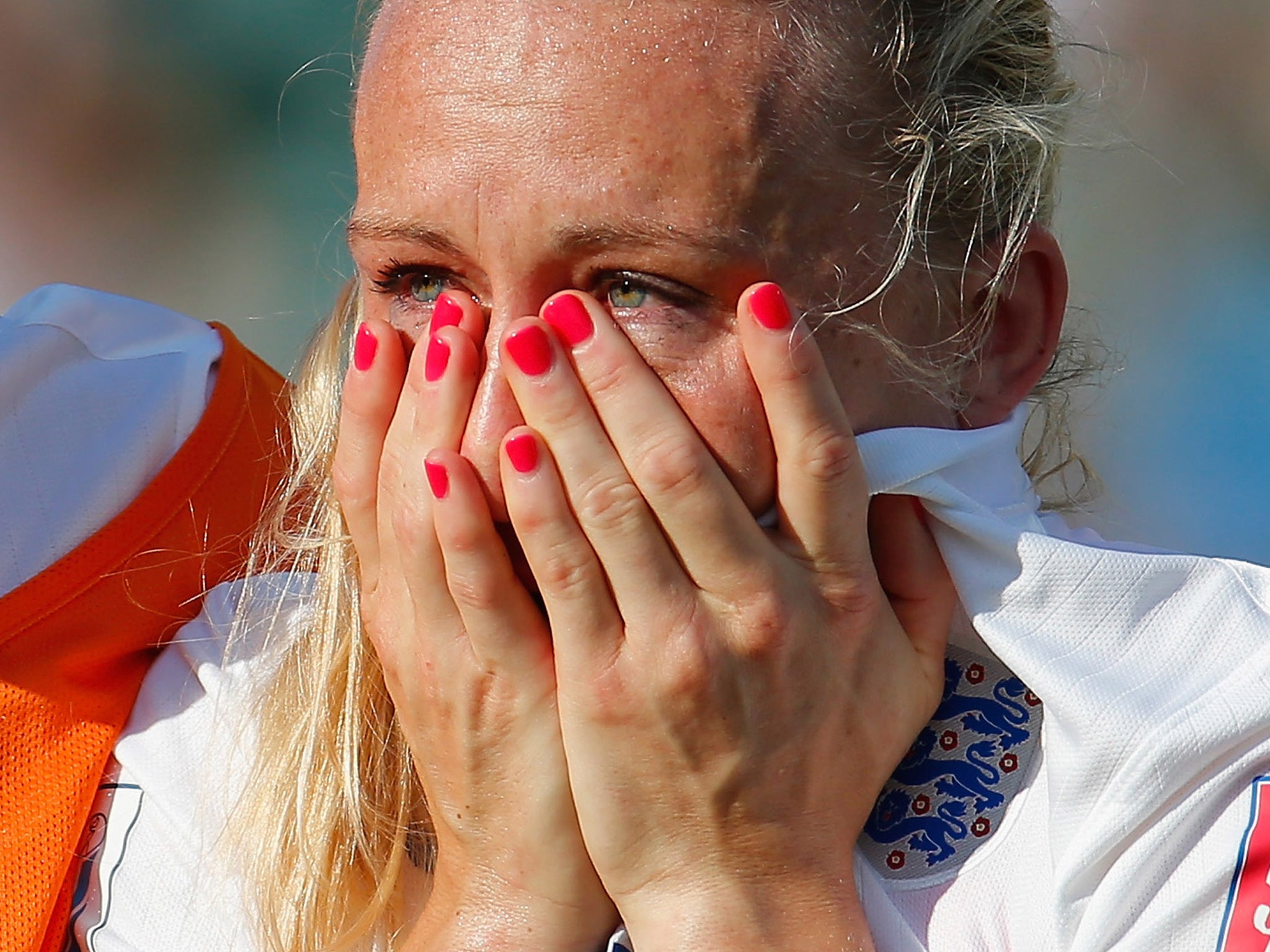 England women's footballer Laura Bassett (Getty)