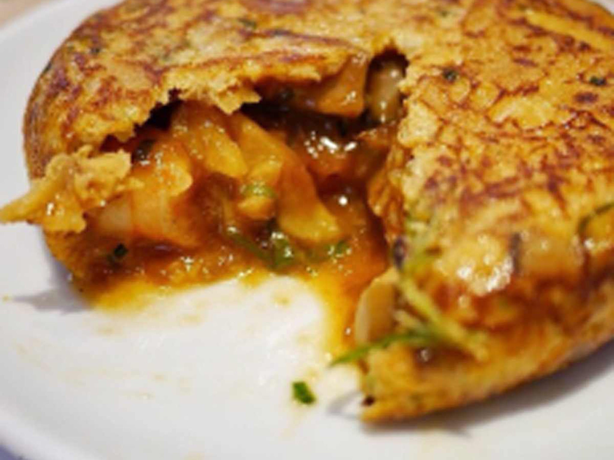 Seafood tortilla at Barrafina