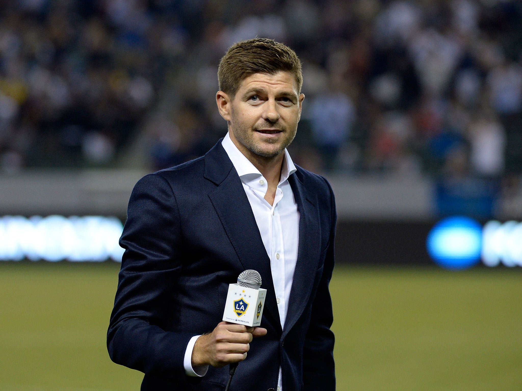 Steven Gerrard in America this week