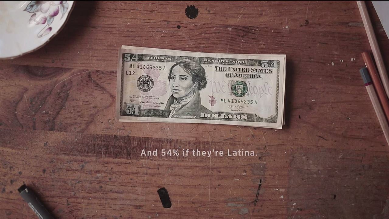 Latina women earn just over half what men make