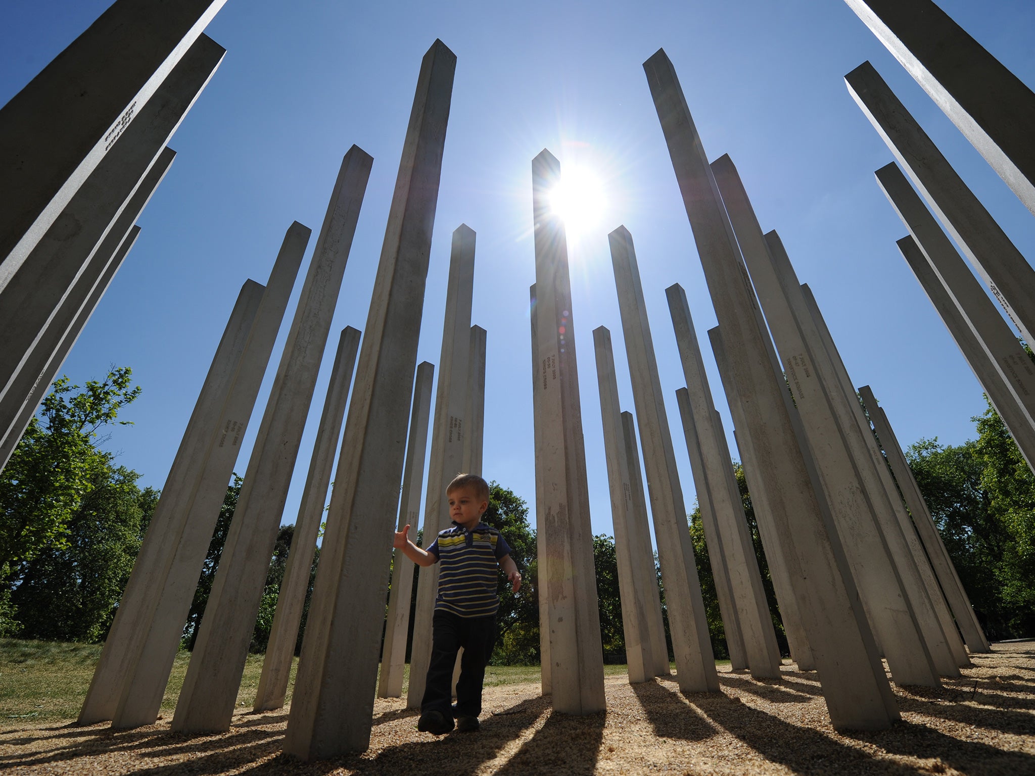 The memorial to the 7/7 victims in London’s Hyde Park (AFP)