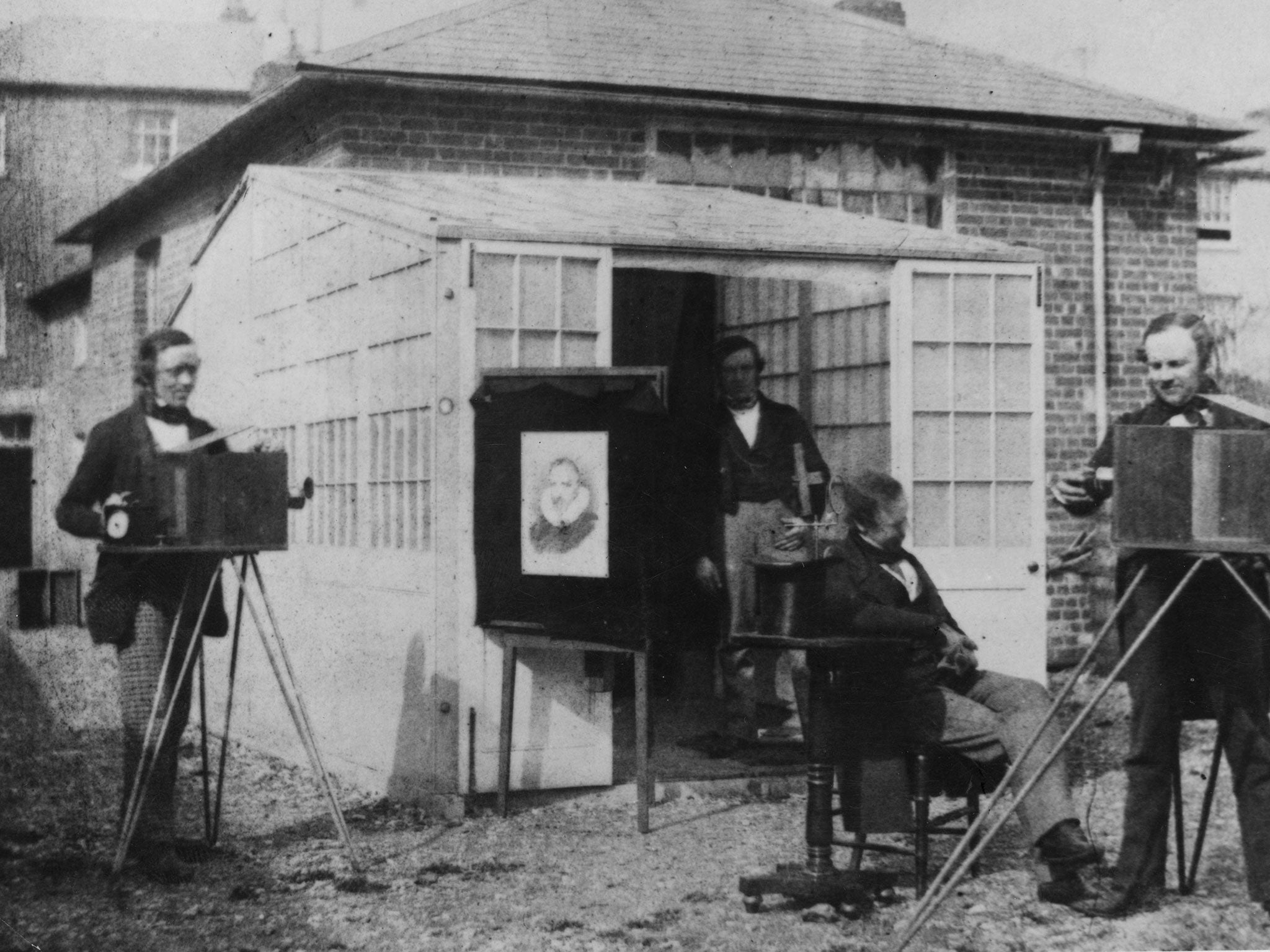 Pioneer William Henry Fox Talbot, right, had been mistakenly credited with creating ‘The Leaf’ image according to expert Professor Larry Schaaf