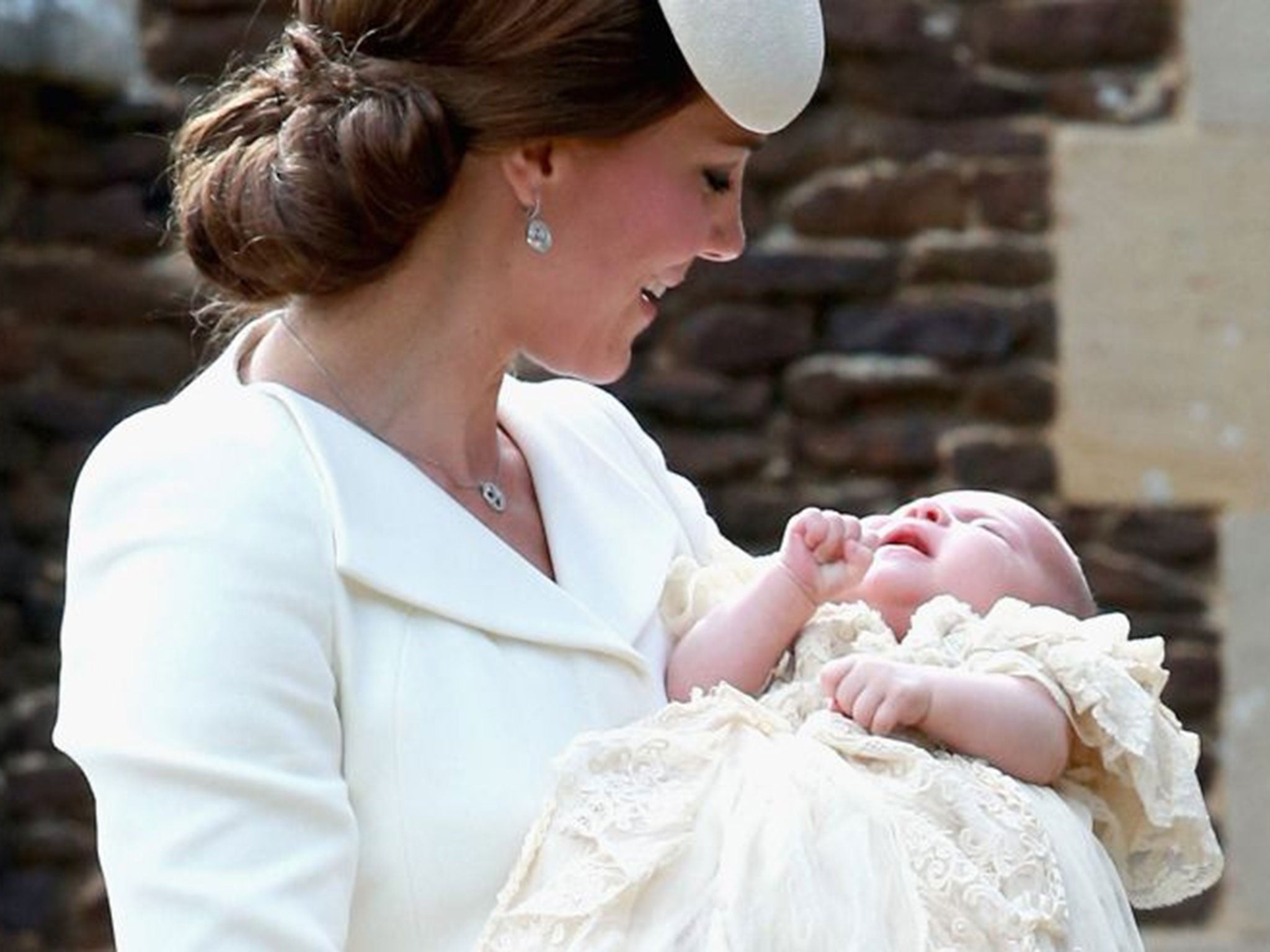 The Duchess of Cambridge and Princess Charlotte