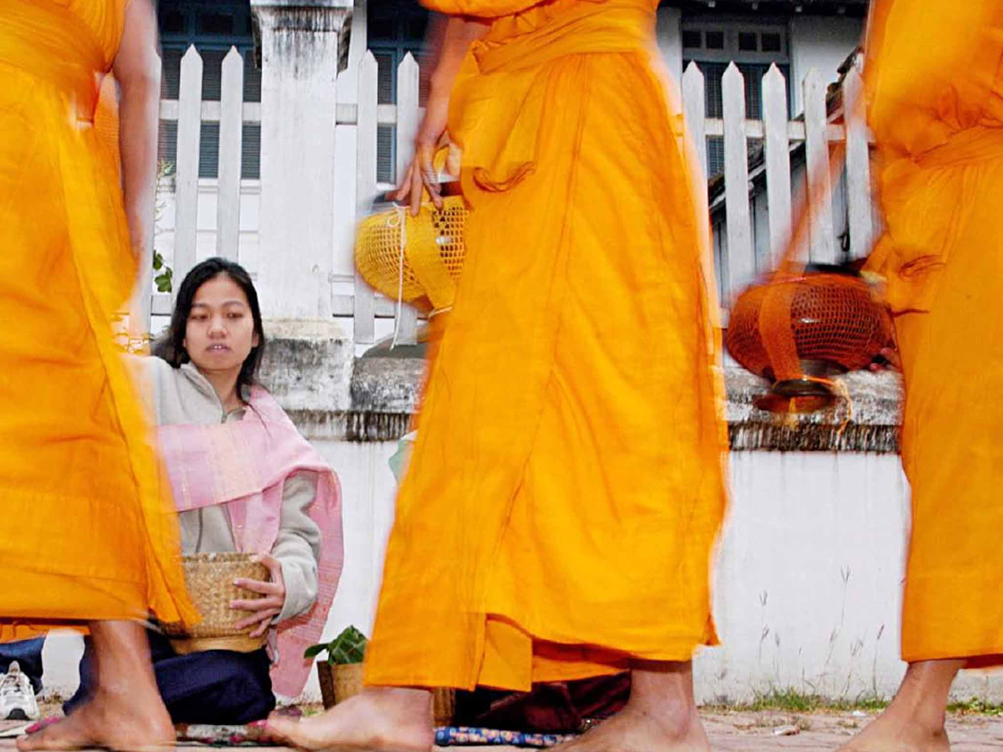 Buddhist monks in Luang Prabang