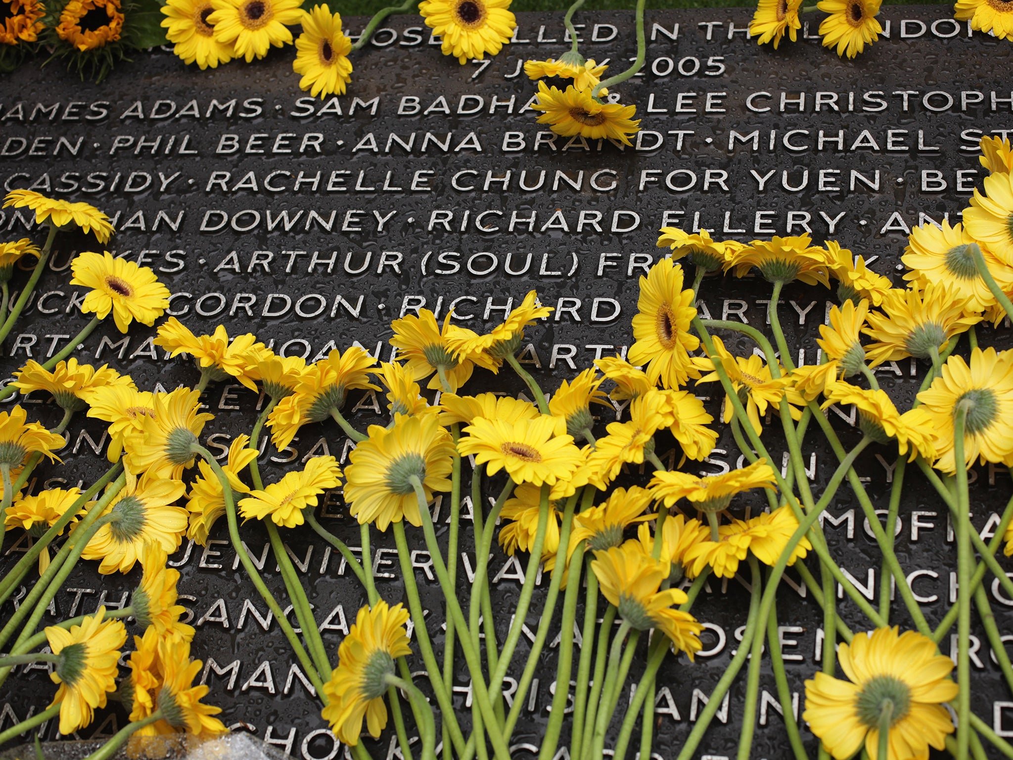 The memorial to the 7/7 bombing victims