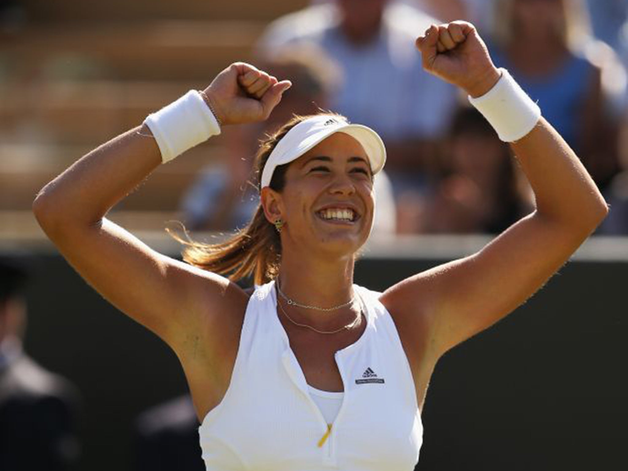 Garbine Muguruza beat her Danish opponent 6-4, 6-4