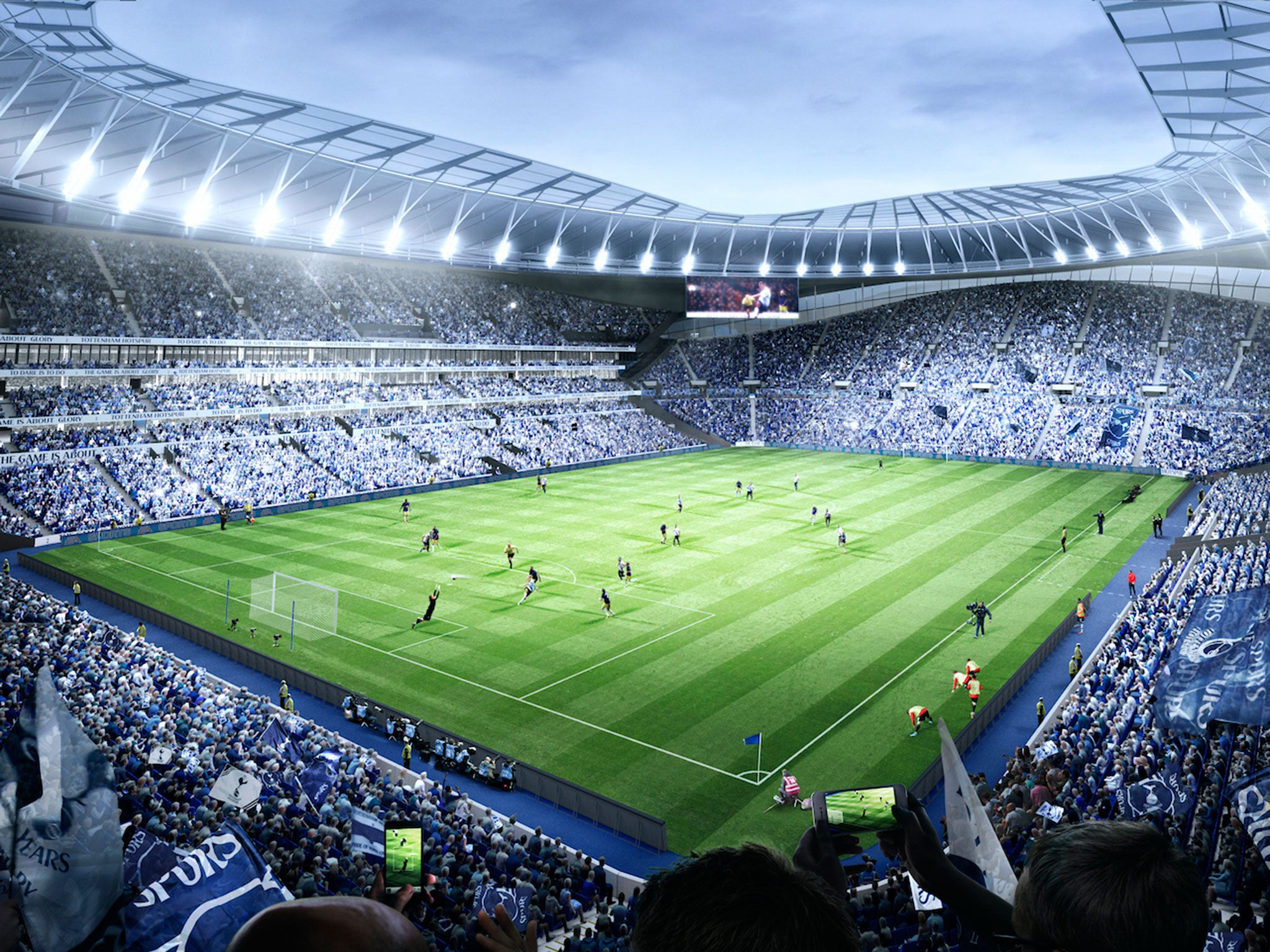 An artist's impression of Tottenham's new stadium