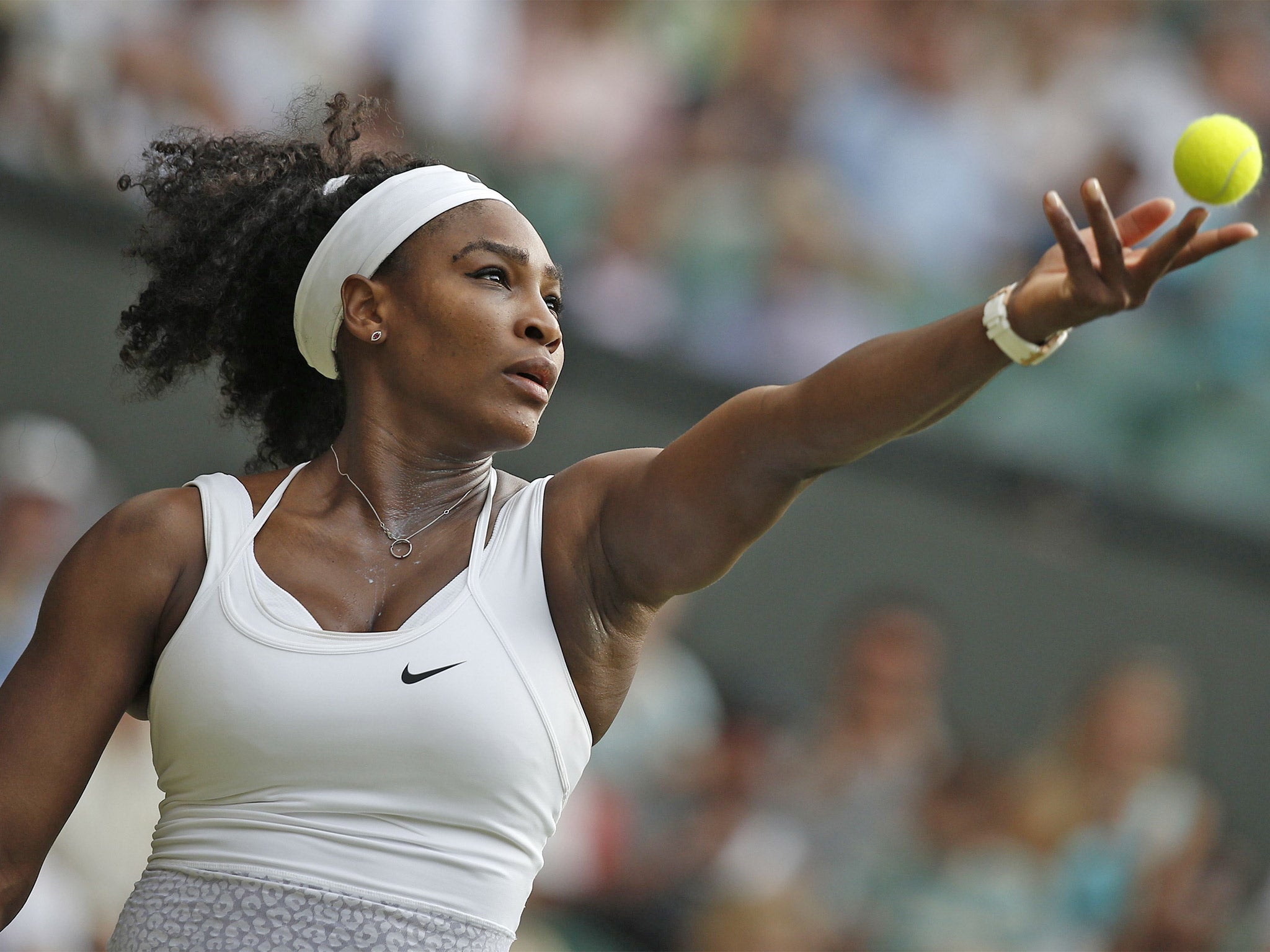 Serena Williams has a big serve to fall back on when the going gets tough