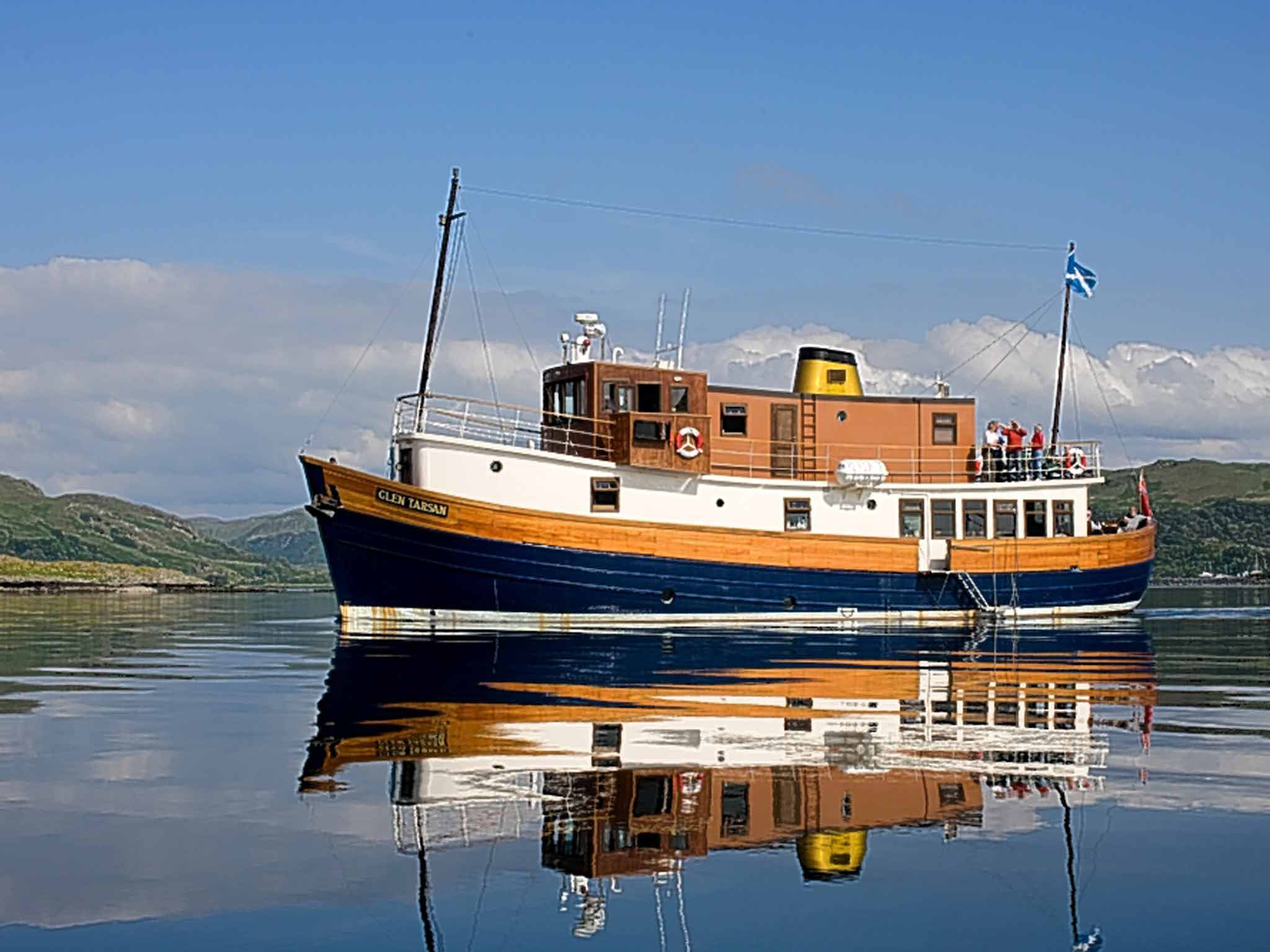 Converted fishing trawler Glen Tarsan