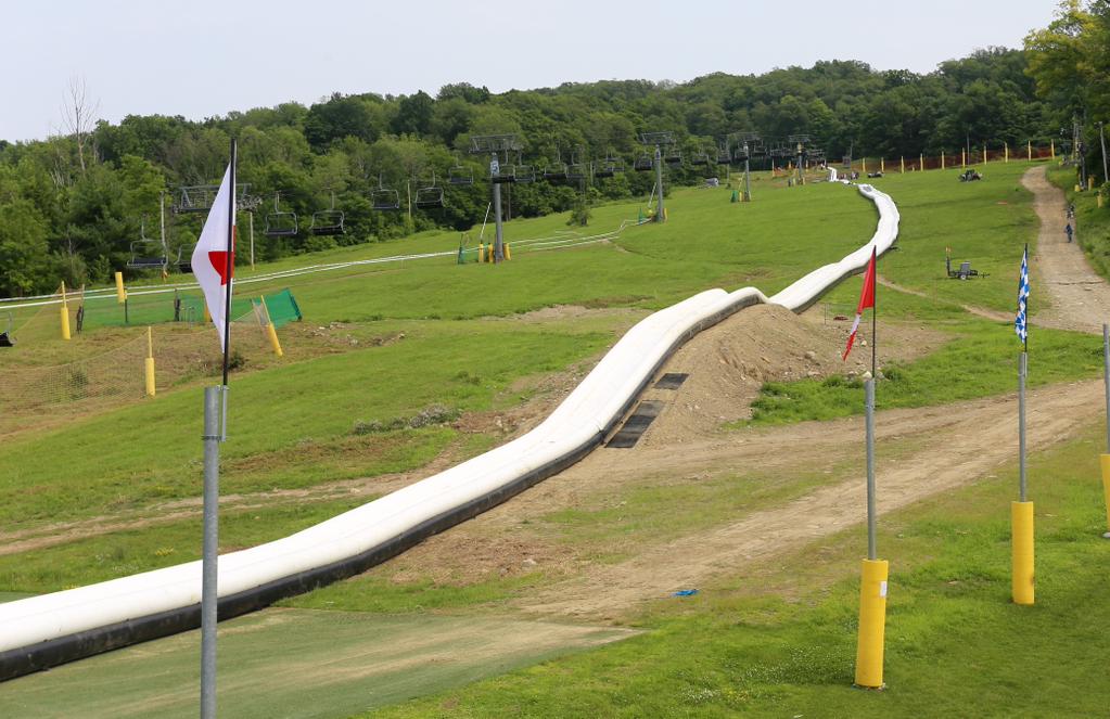 World's longest waterslide in Action Park, New Jersey