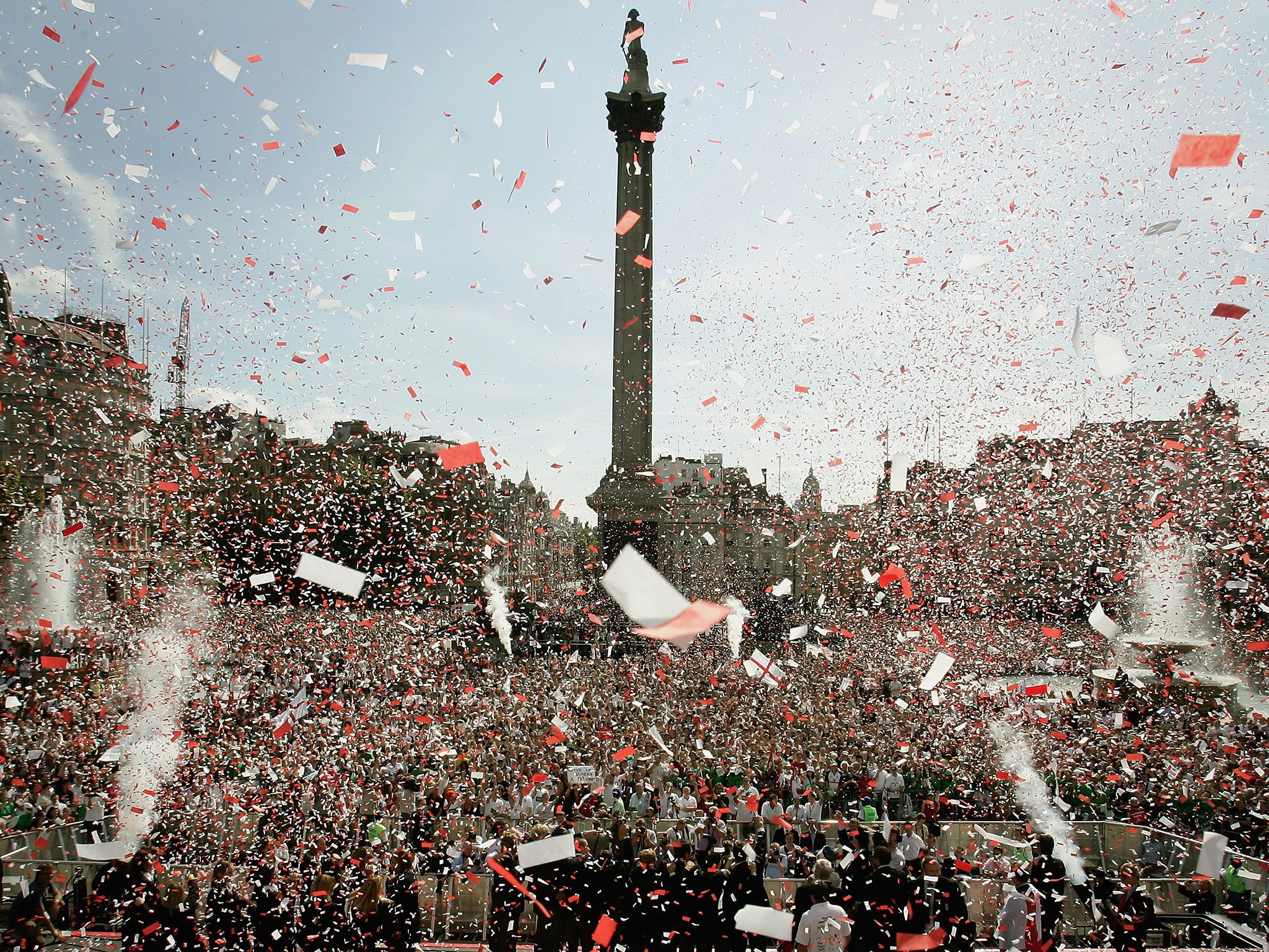 Unmissable: the Ashes victory parade on 13 September 2005 in London