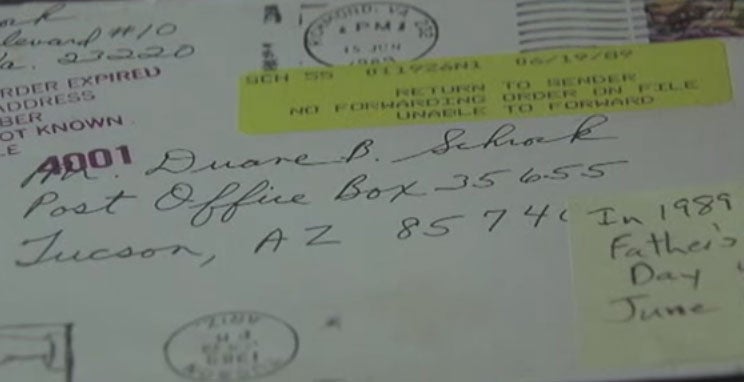 The Father's Day card sent in 1989