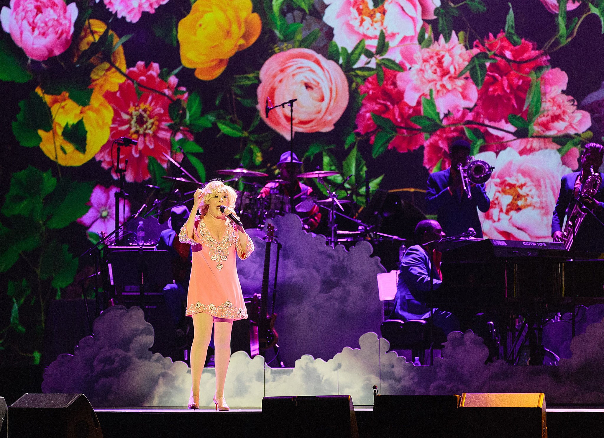 Bette Midler performing at Birmingham's Barclaycard Arena