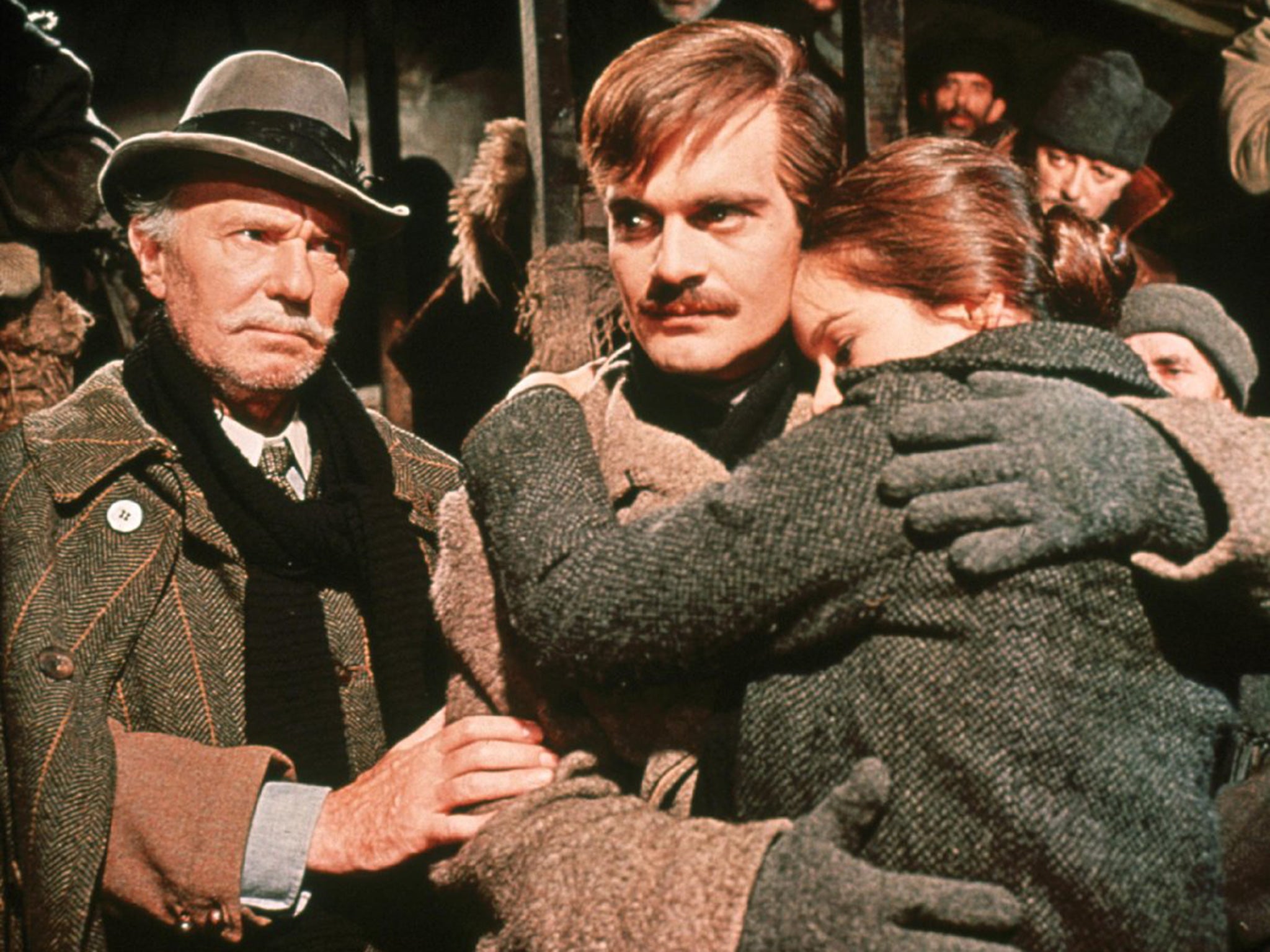 Still of Omar Sharif and Ralph Richardson in Doctor Zhivago (1965)