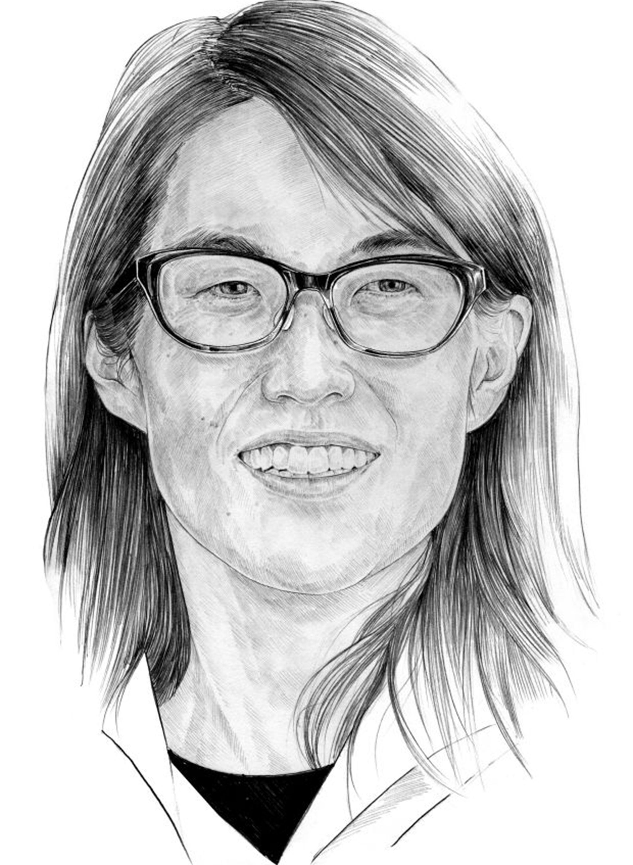 Sketch of Ellen Pao by Lauren Crow