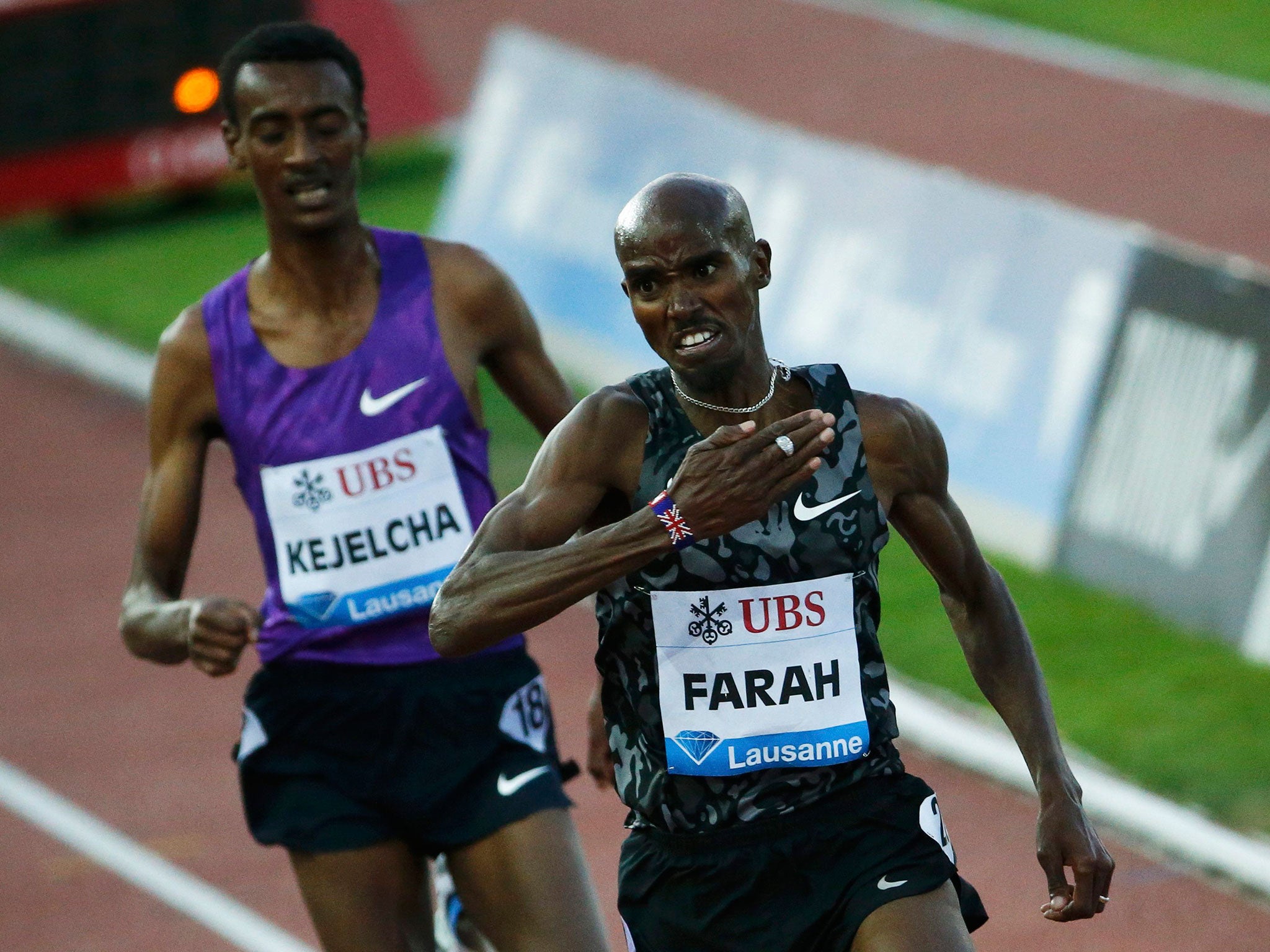 There is no suggestion that Farah has been involved in doping