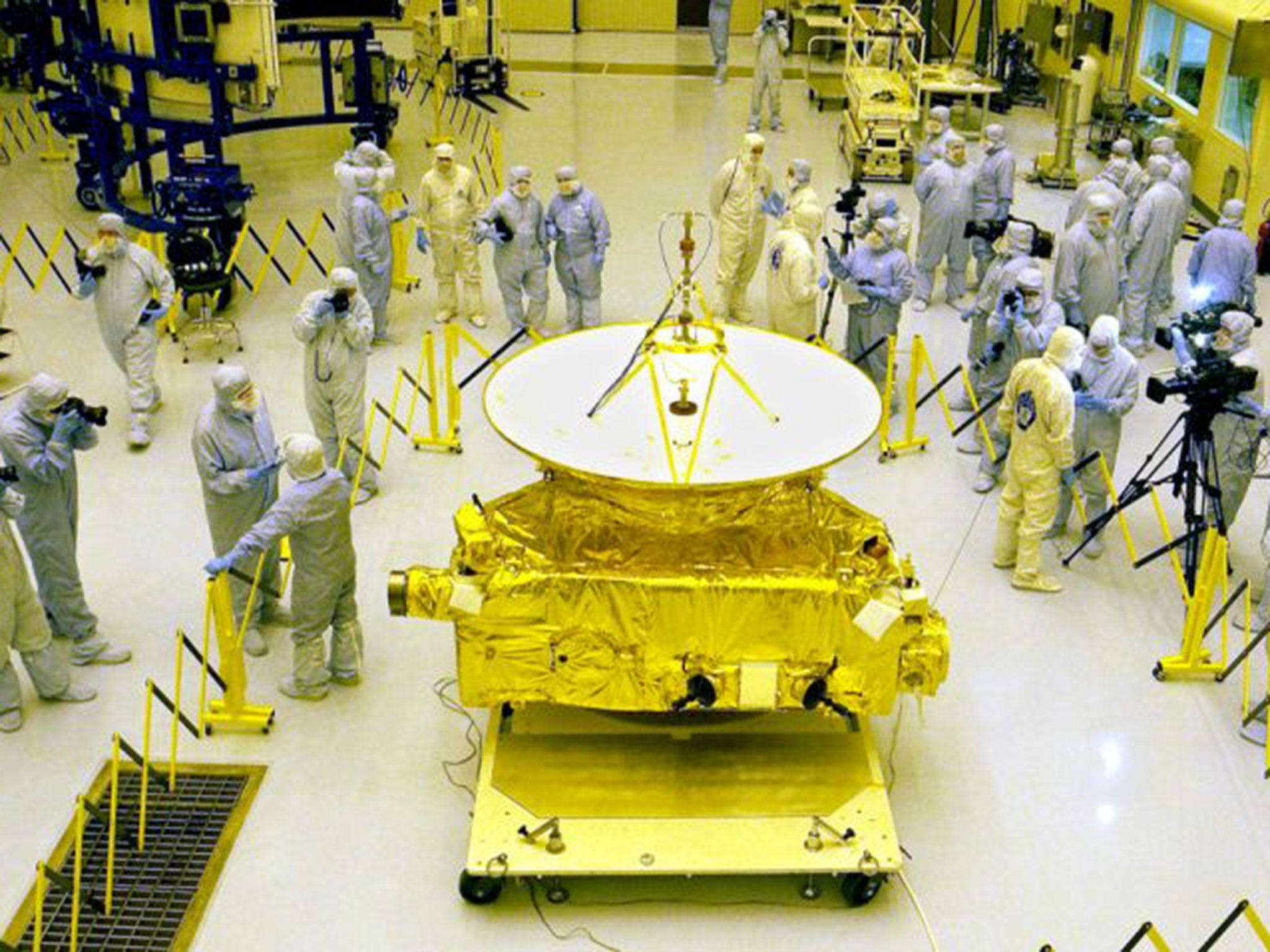 New Horizons pictured in 2005, prior to take-off