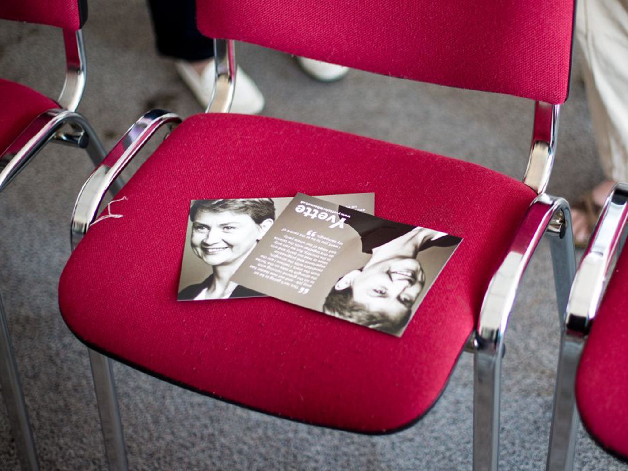 Yvette Cooper told Labour Party members in Crawley them Labour had been “too narrow at the election” (Charlie Forgham-Bailey)