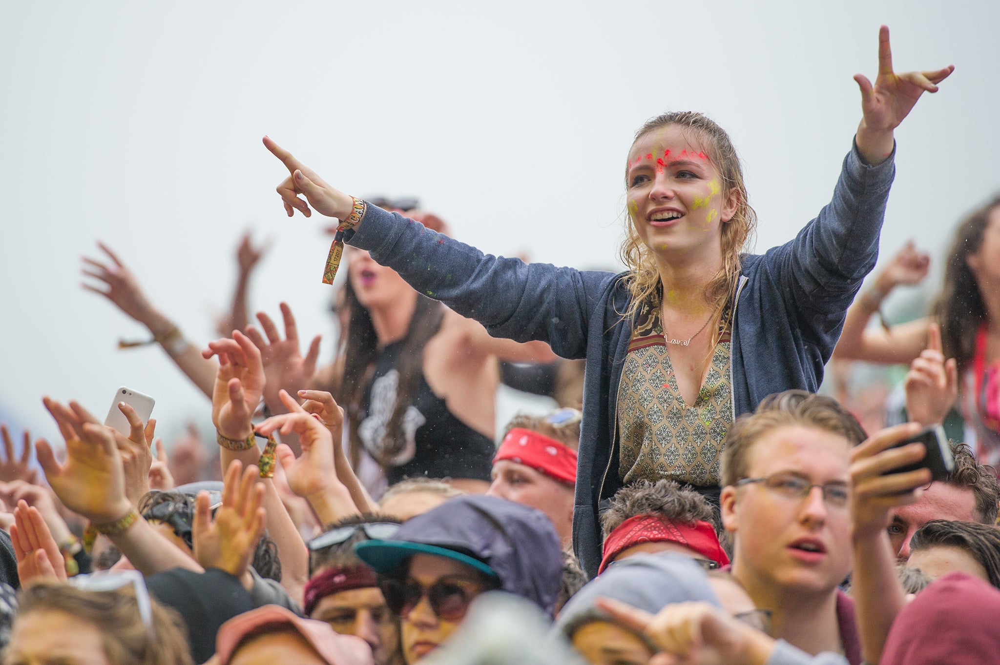 Festival-goers enjoying George Ezra's set at T in the Park