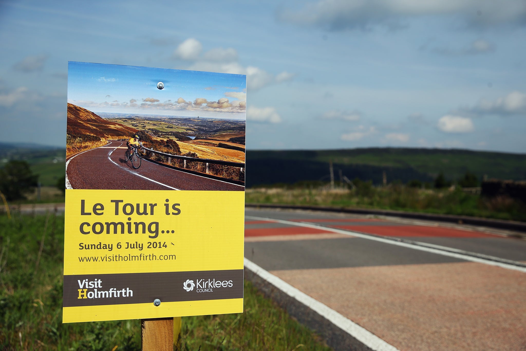 Sheffield Hallam Student Emily Burton worked at the Tour de France Grand Depart