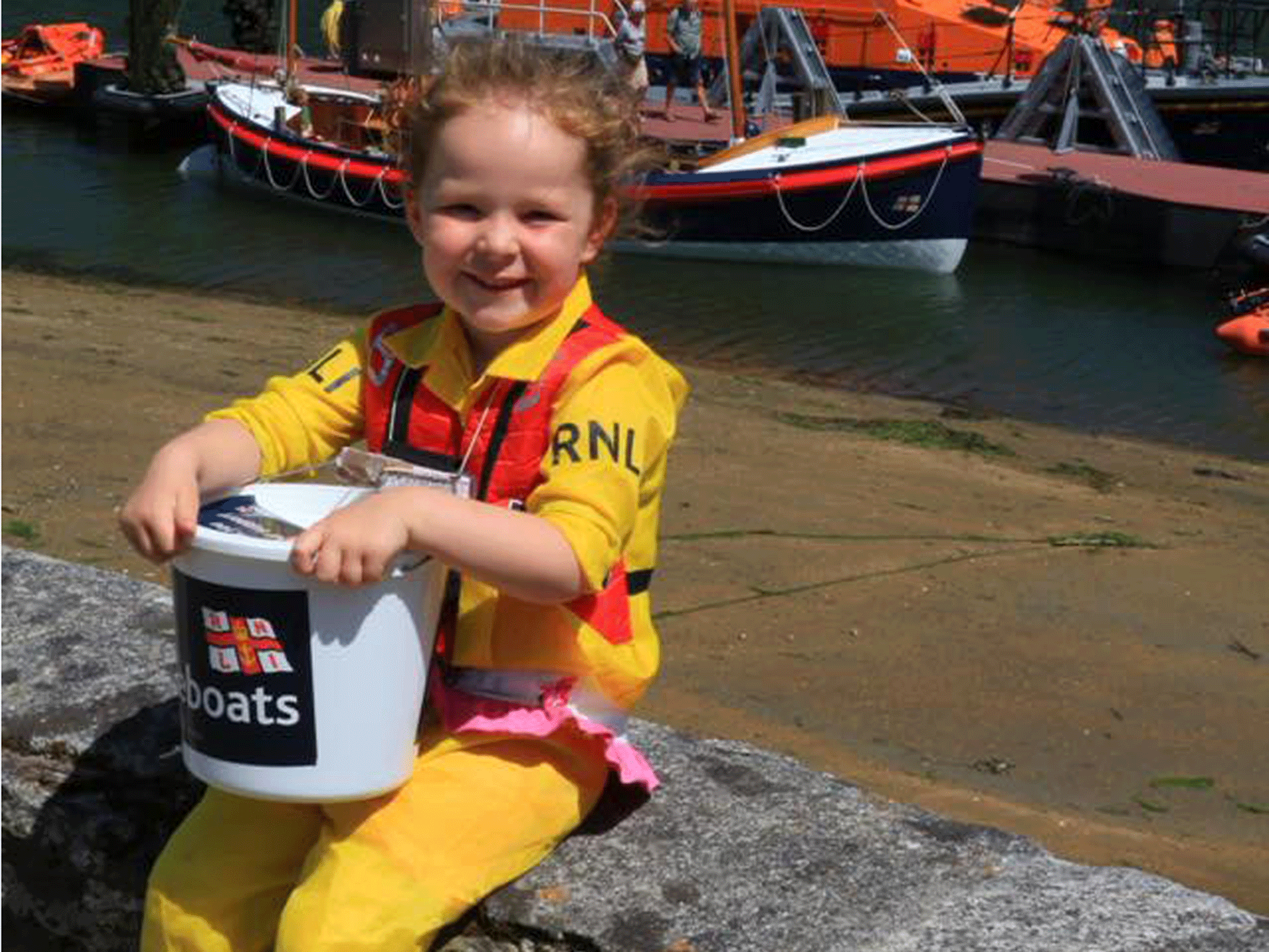 Four-year-old raises money for RNLI