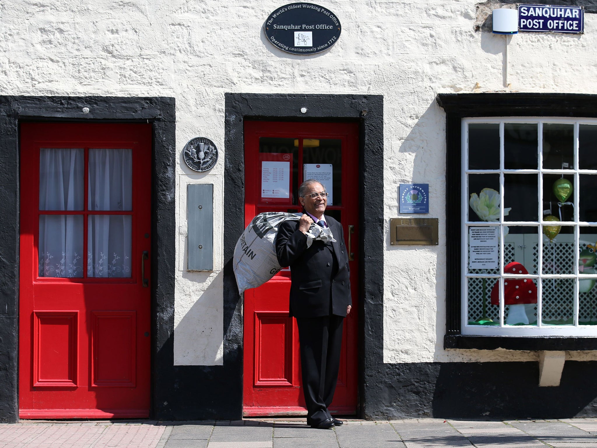 The world's oldest post office was established in 1712 in Dumfries and Galloway
