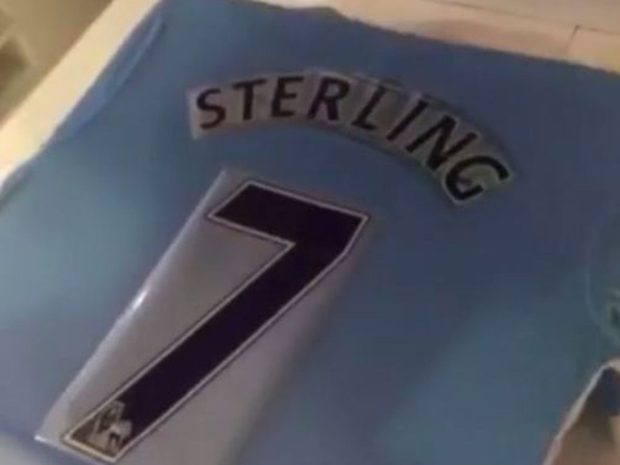 Sterling will wear the No 7 shirt for Manchester City