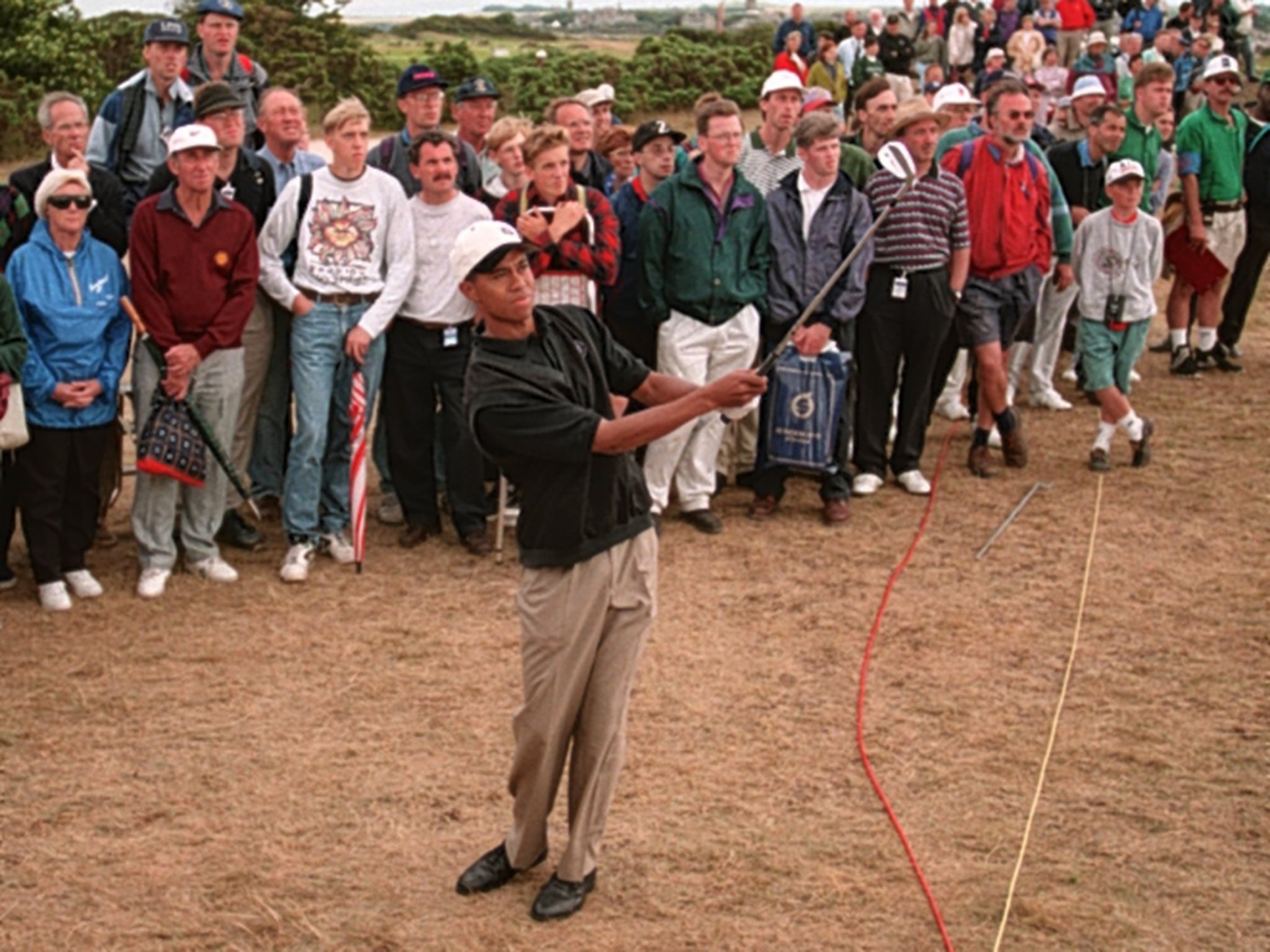 Woods in his first appearance at the tournament in 1995