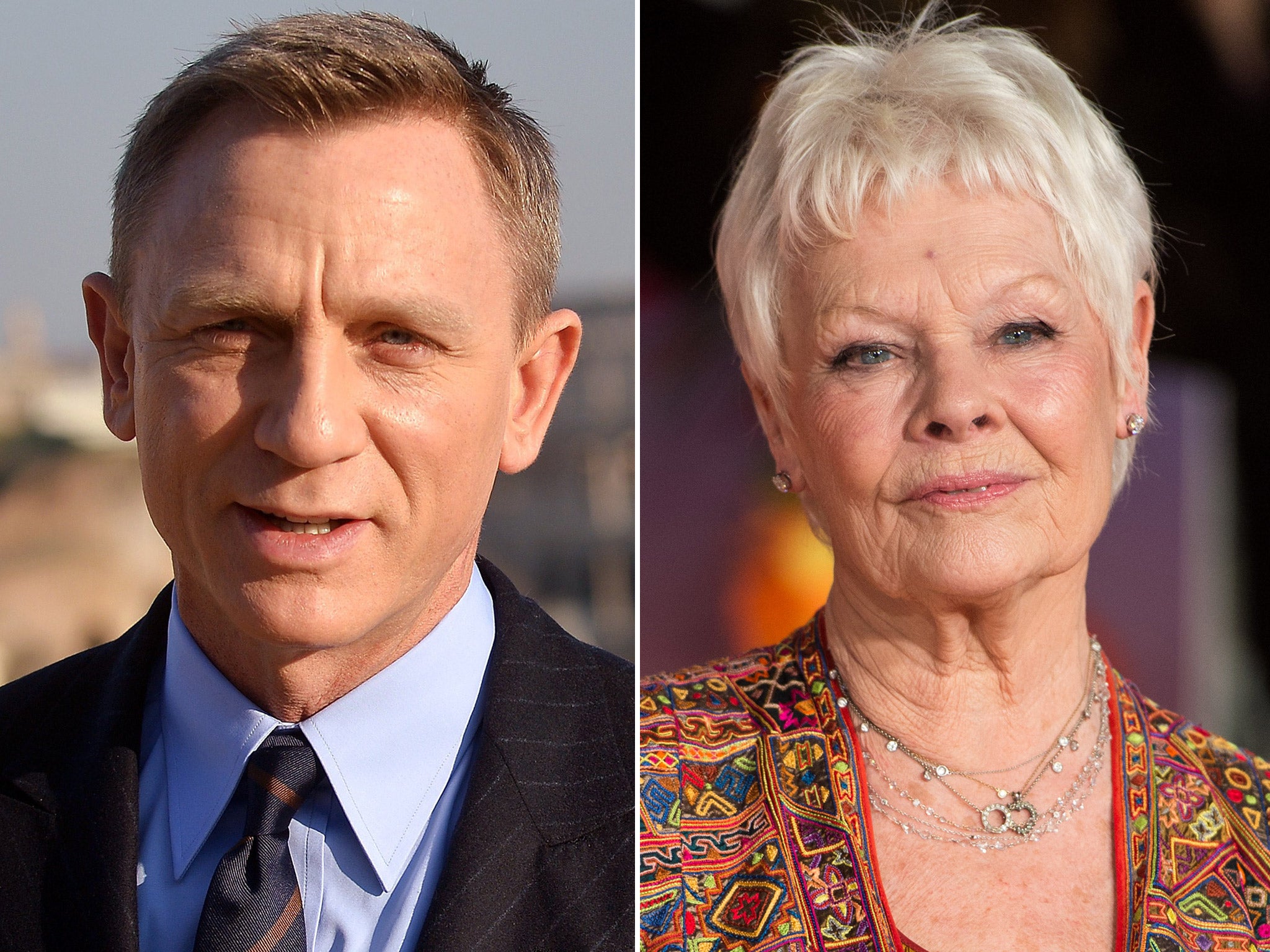 Daniel Craig and Dame Judi Dench