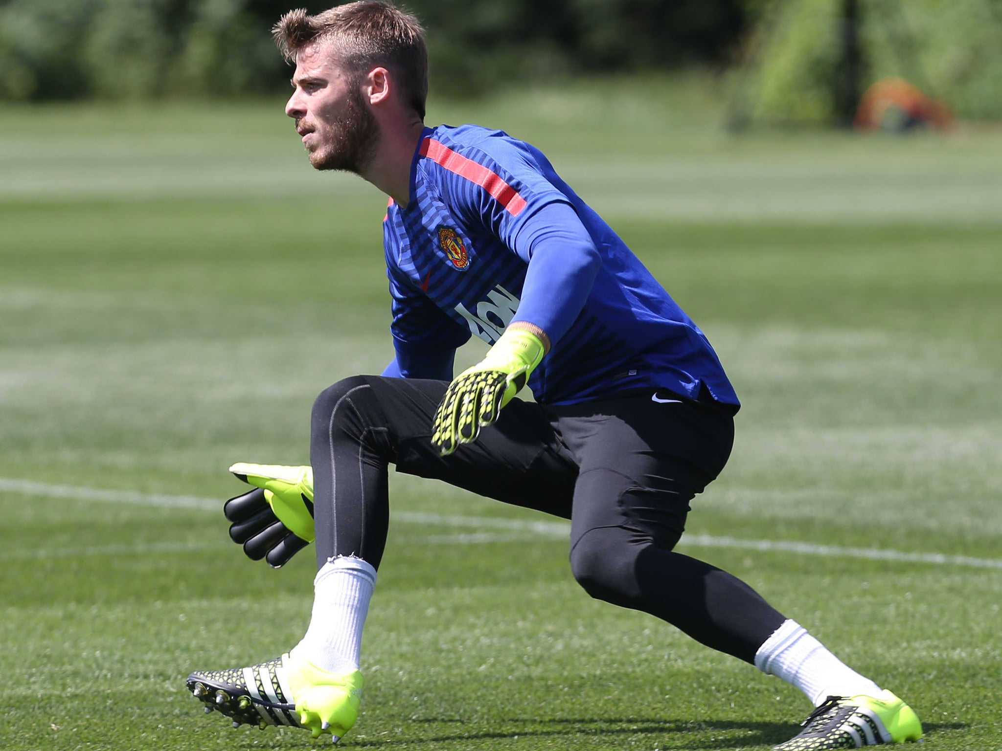 De Gea in pre-season training