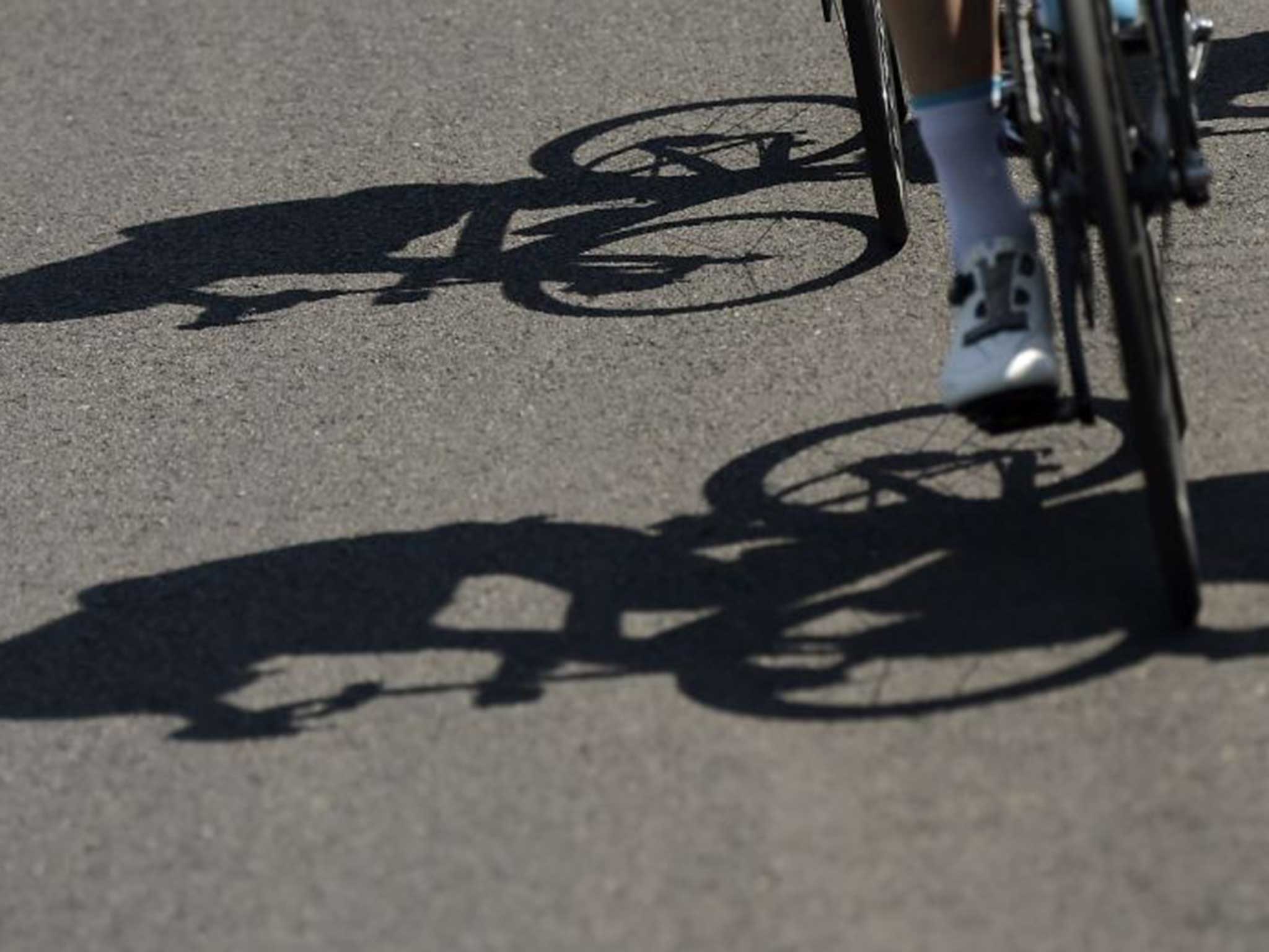 The driver of the bus apparently drove into the cyclists