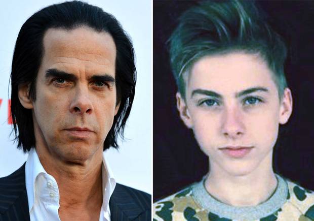 Nick Cave’s son Arthur (right) was killed after falling from a cliff in Brighton