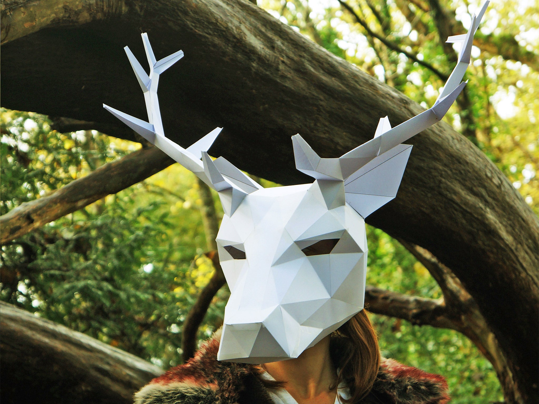 Steve Wintercroft's designs include an impressive stag mask