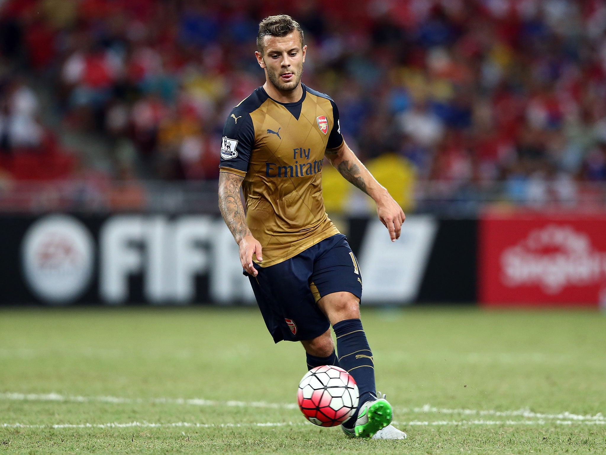 Arsenal midfielder Jack Wilshere