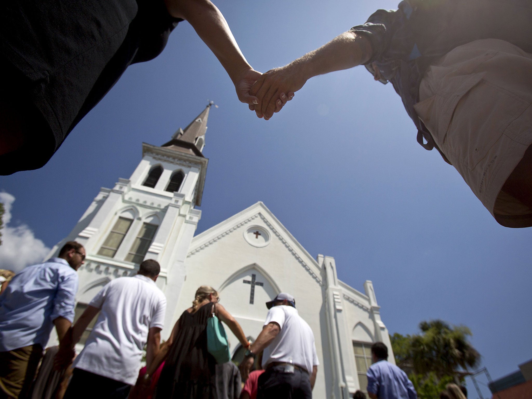 Unified in grief: Protesters condemn the death of Walter Scott, shot dead by police in South Carolina in April