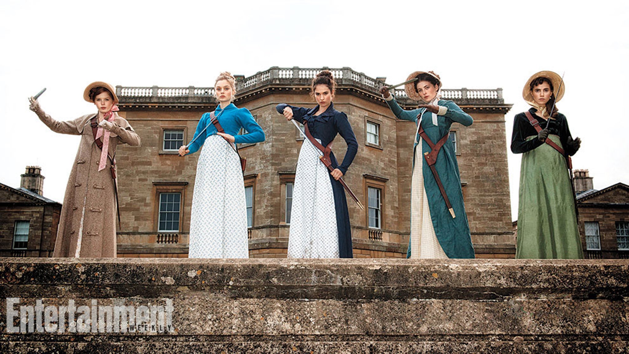 The Bennet sisters practise their martial arts in Pride and Prejudice and Zombies