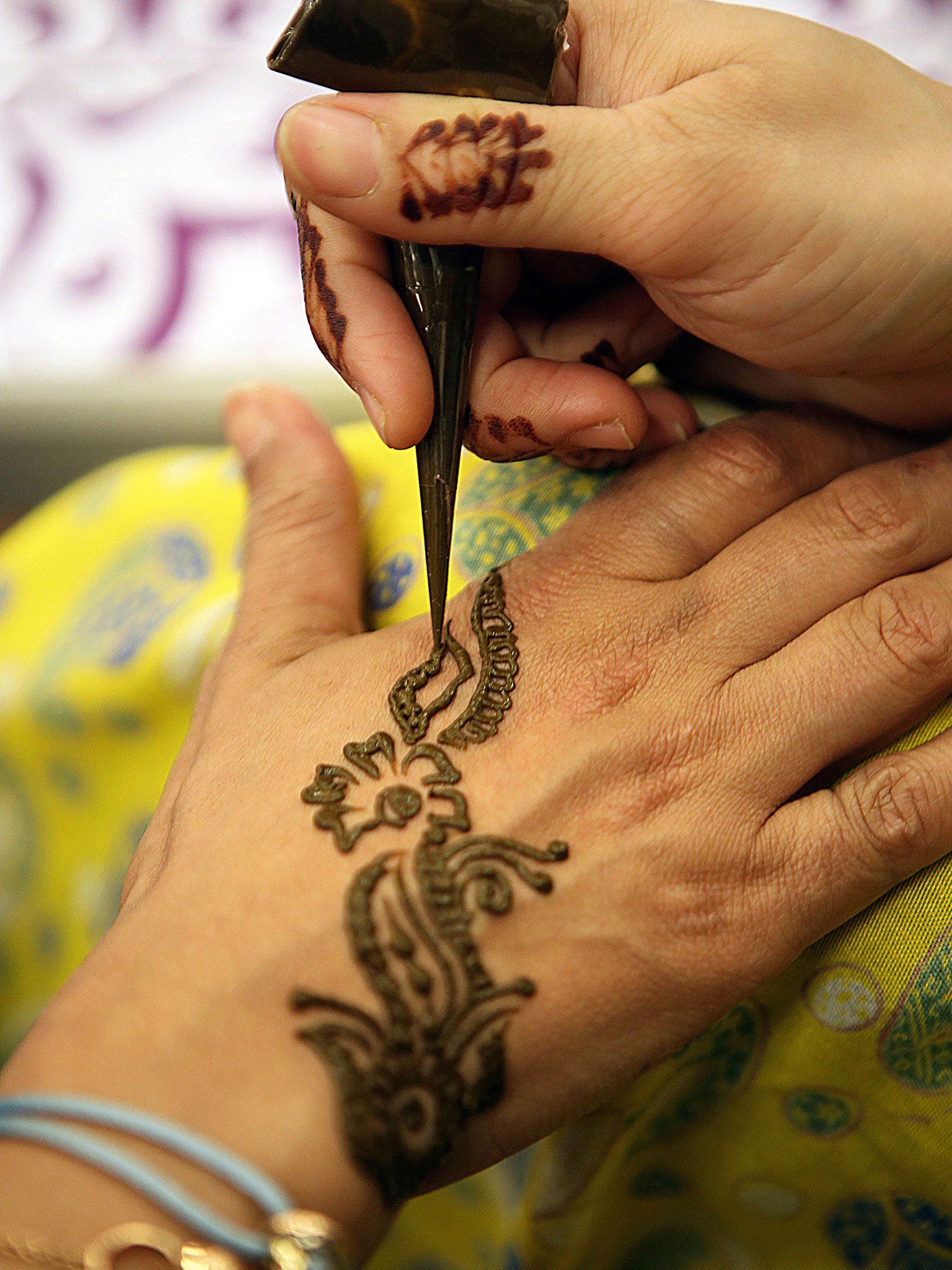 Up to scratch: the chemical PPD, found in henna tattoos, can trigger an allergic reaction