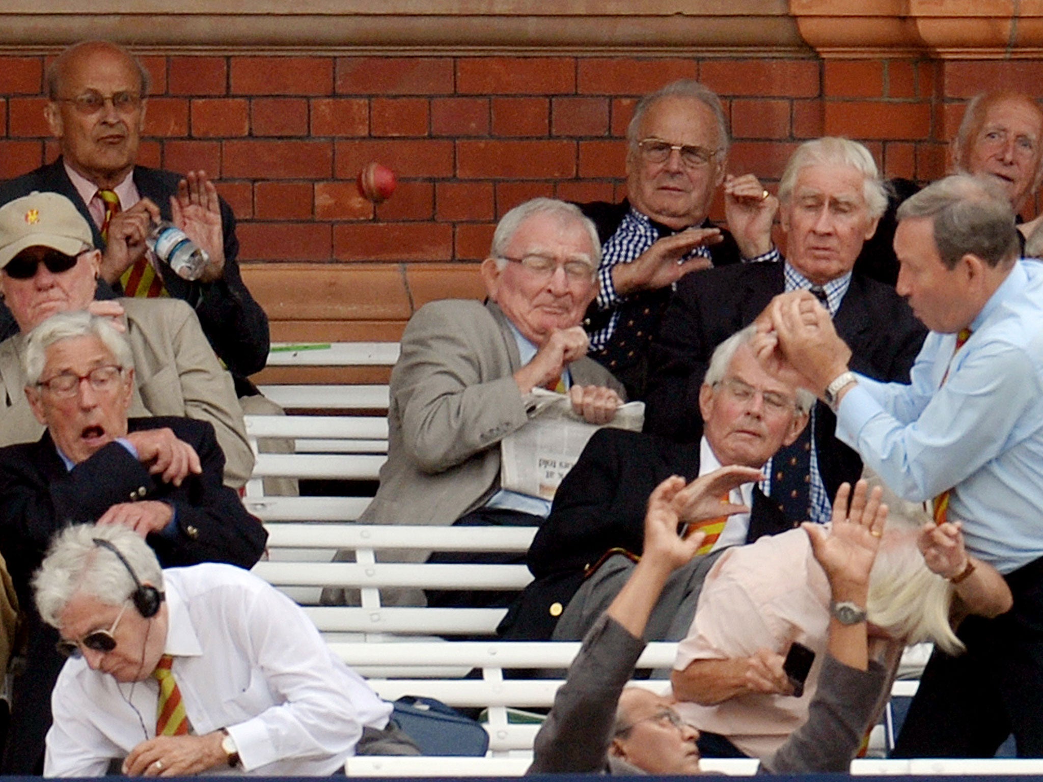 MCC members are scattered by a six from Steve Smith at Lord’s