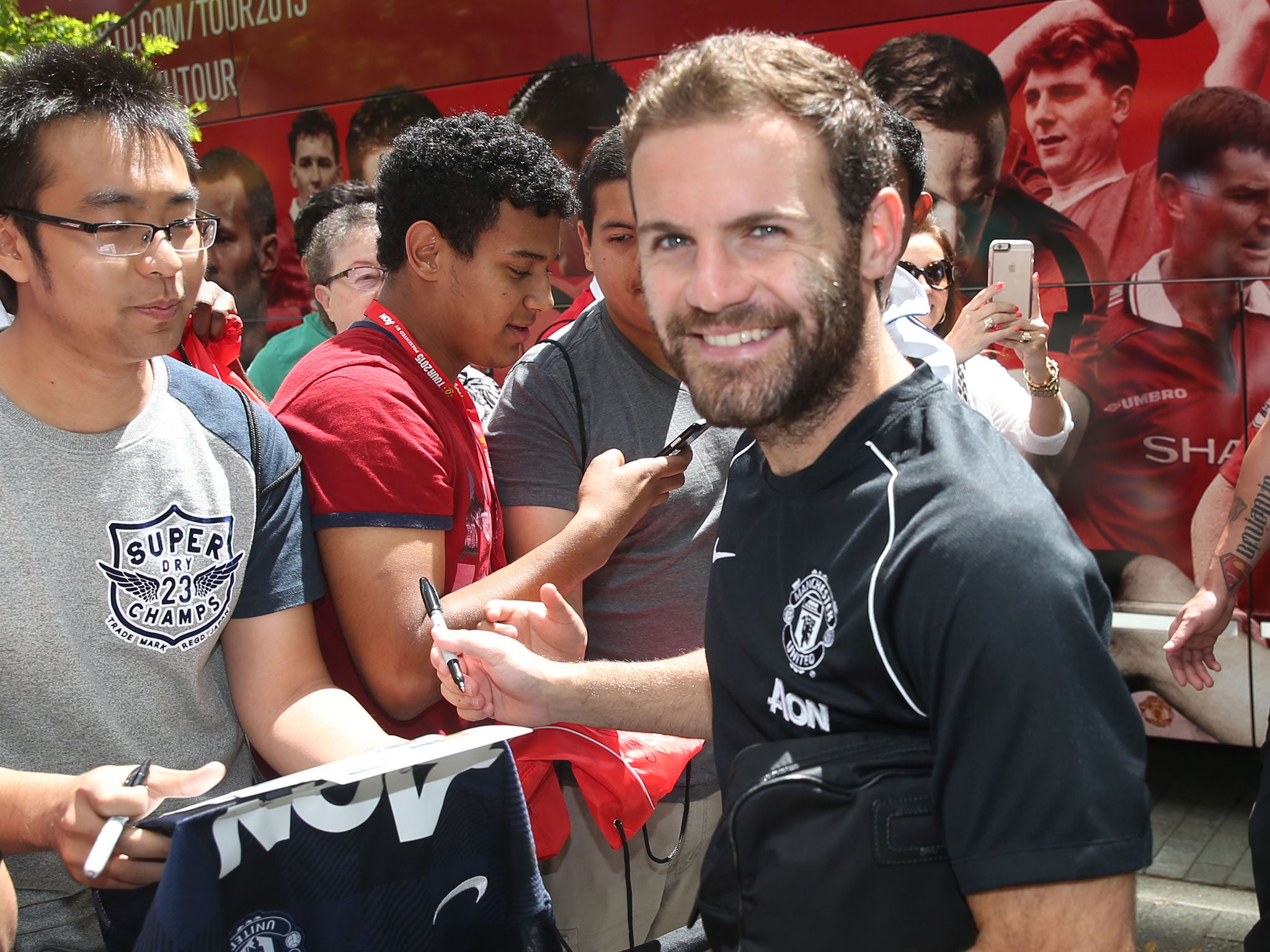 Juan Mata on Manchester United's pre-season tour