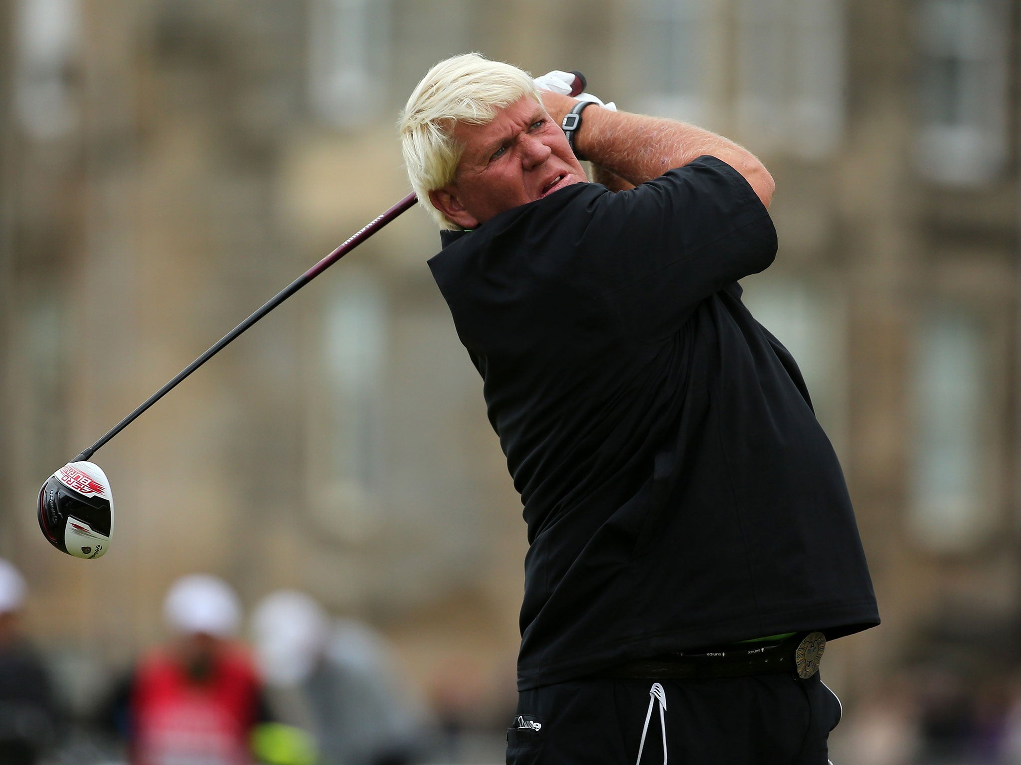 John Daly on the second day of The Open