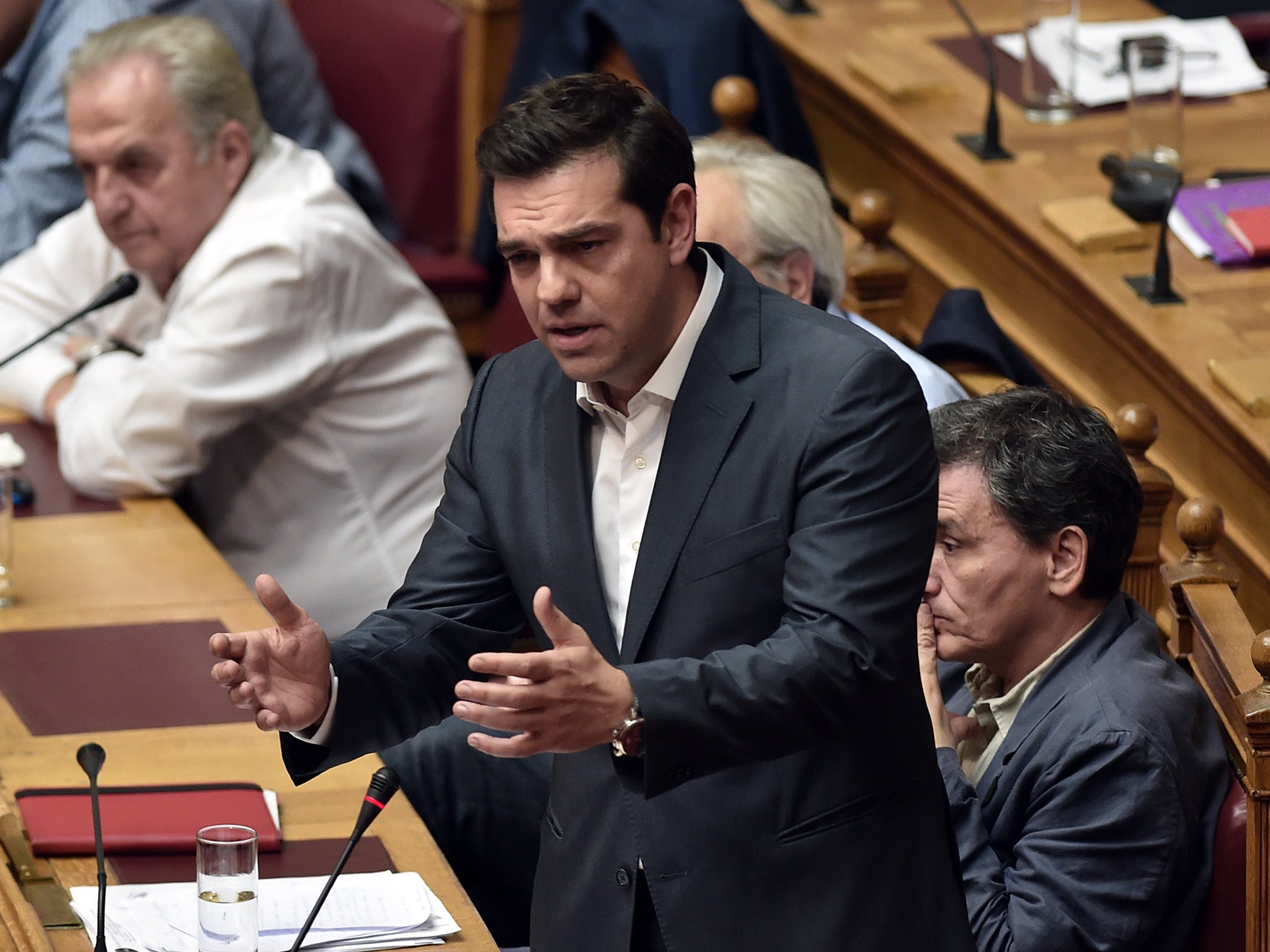 Mr Tsipras reshuffled his cabinet following this week's rebellion